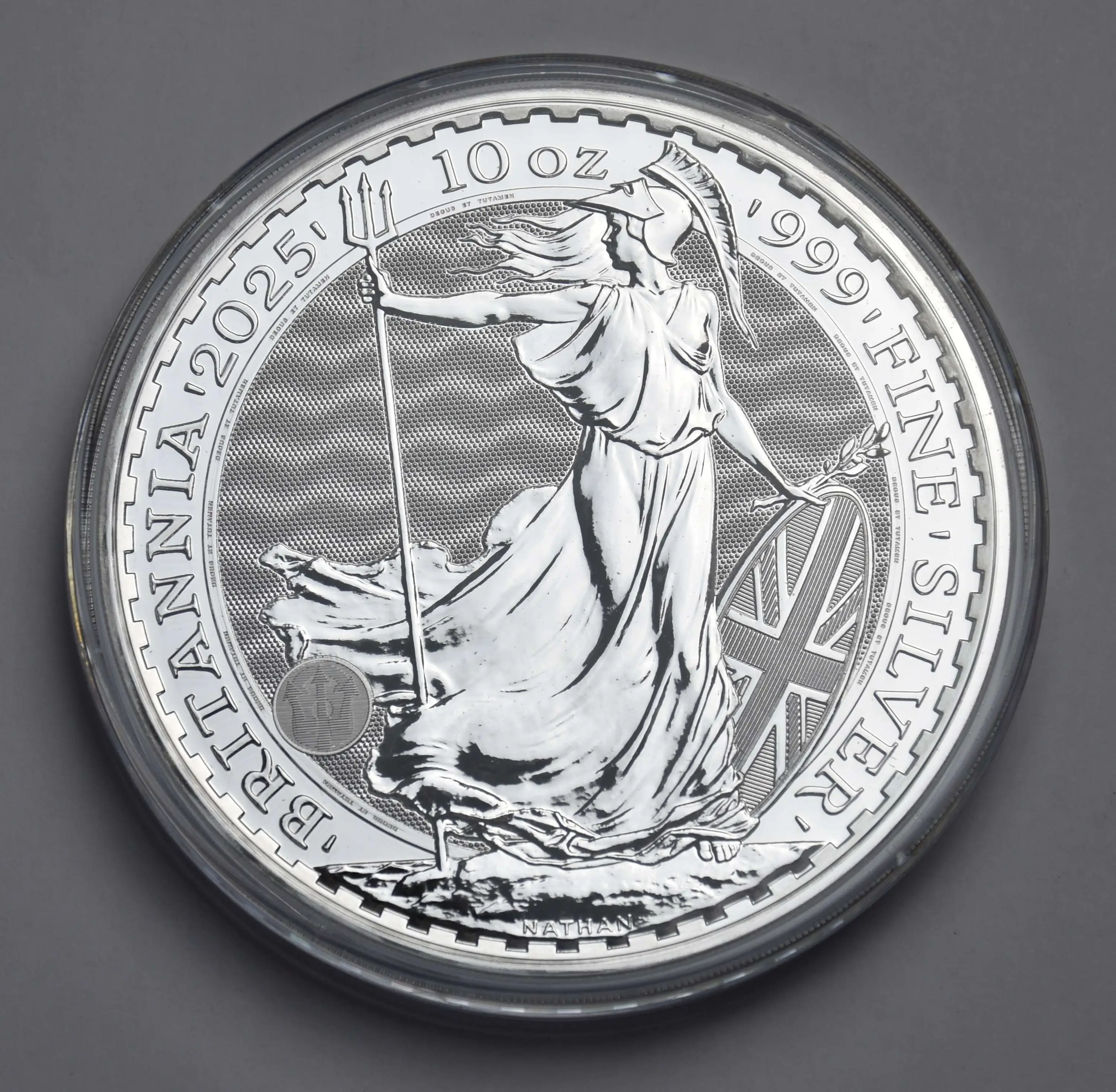 Grossbritannien 10 Pounds 2025 - 10 Unzen Silbermünze "Britannia"