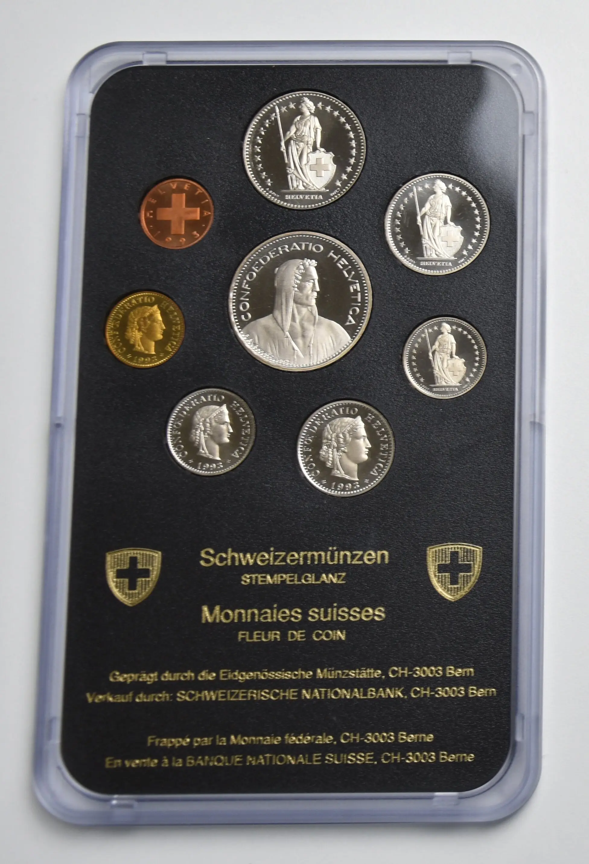 Switzerland coin set 1993 (uncirculated)