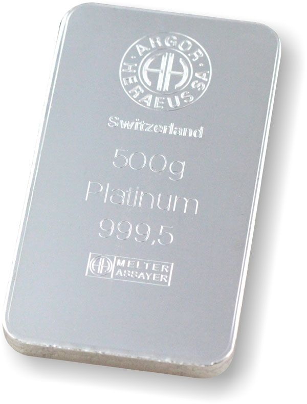 Platinbarren - 500 g .9995