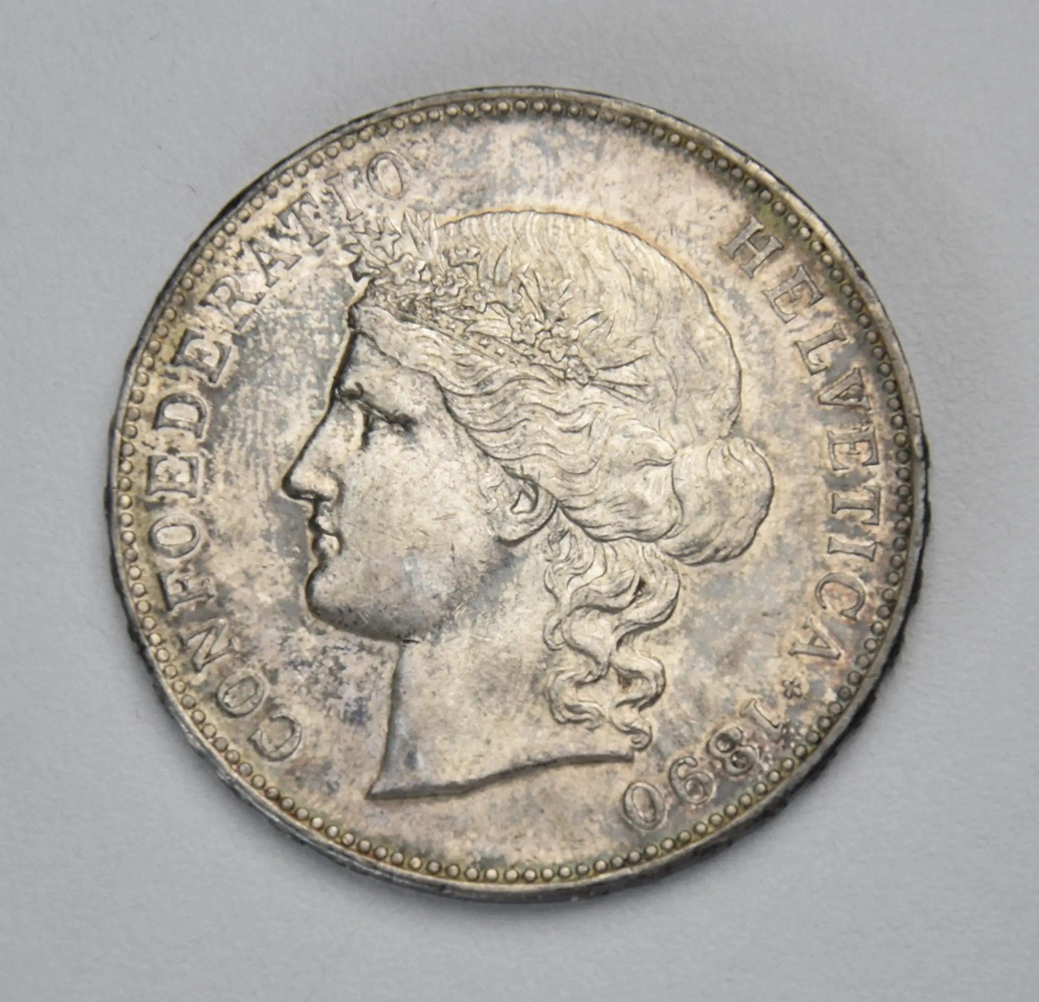 Schweiz 5 Franken - 1890 B (Helvetia)