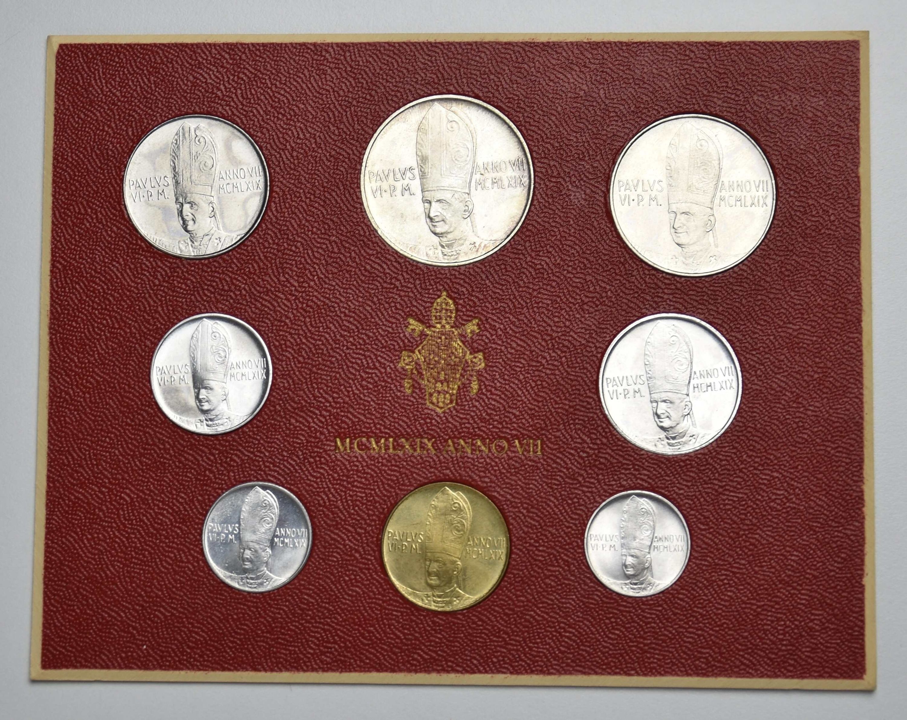 Vatikan Münzset 1969 Papst Paul VI Anno VII (1963 - 1978)