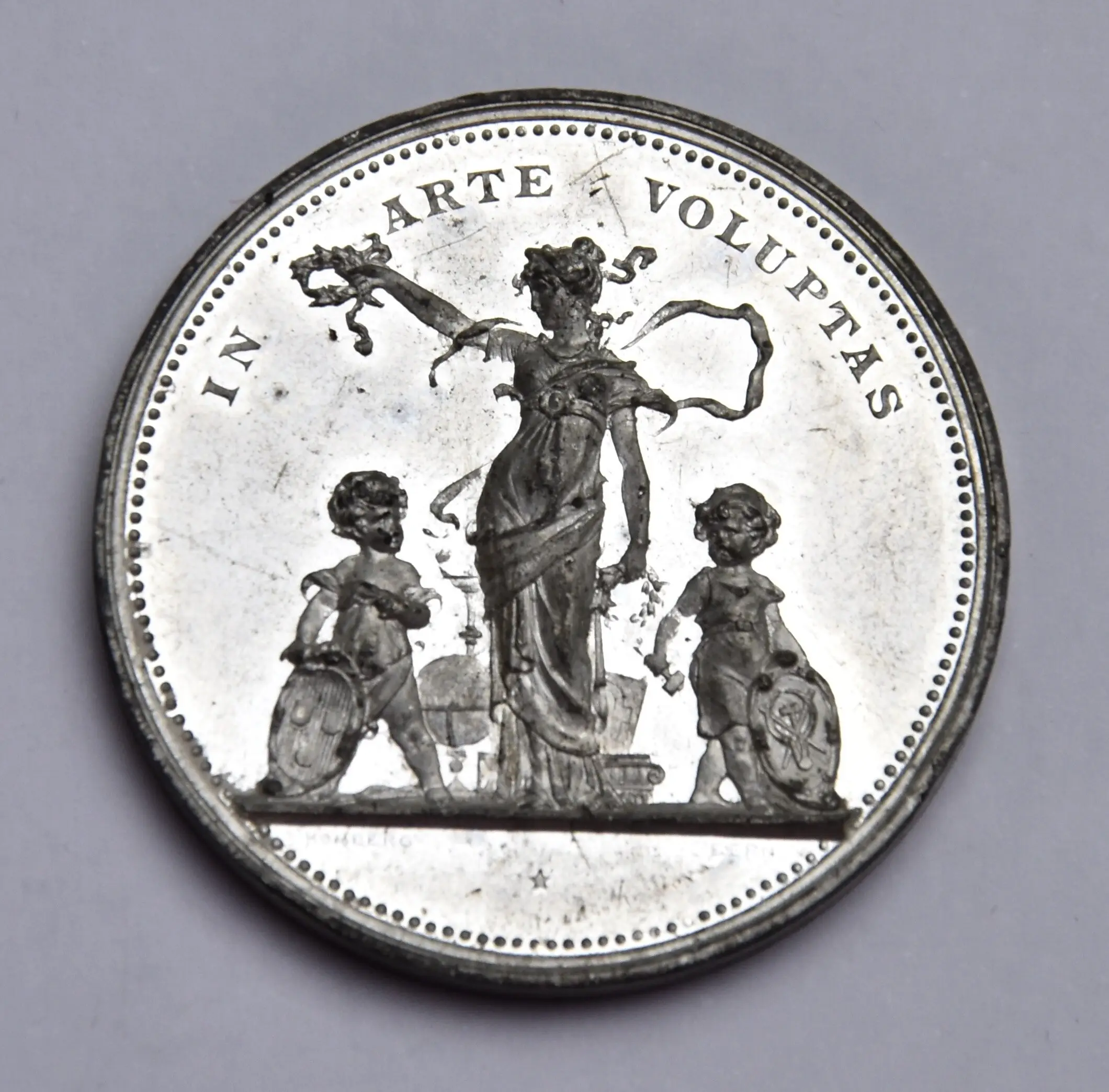 Schweiz Medaille 1893 Bern (Weissmetall) Zur Erinnerung an den Bubenberg Bazar