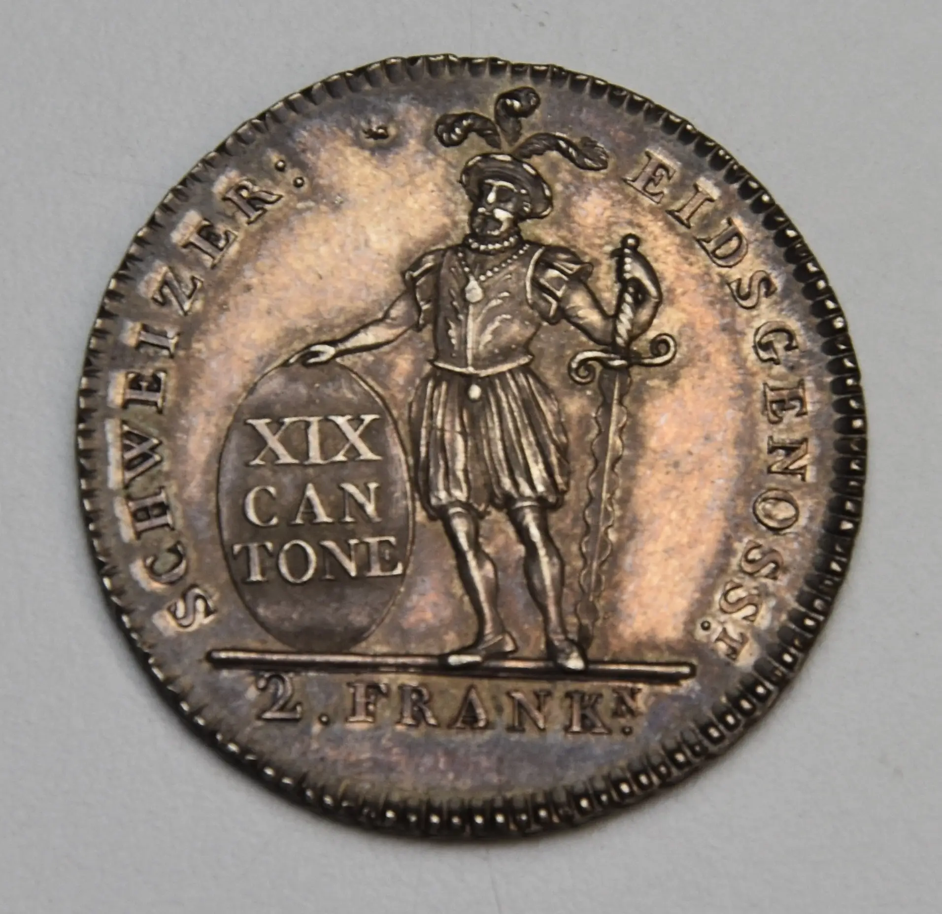Schweiz Kanton Appenzell - Ausserrhoden 2 Franken 1812