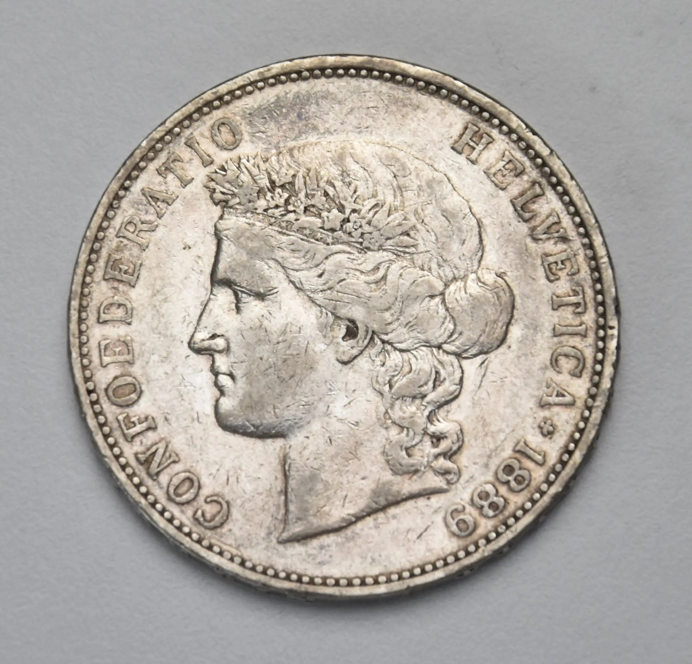 Schweiz 5 Franken - 1889 B (Helvetia)