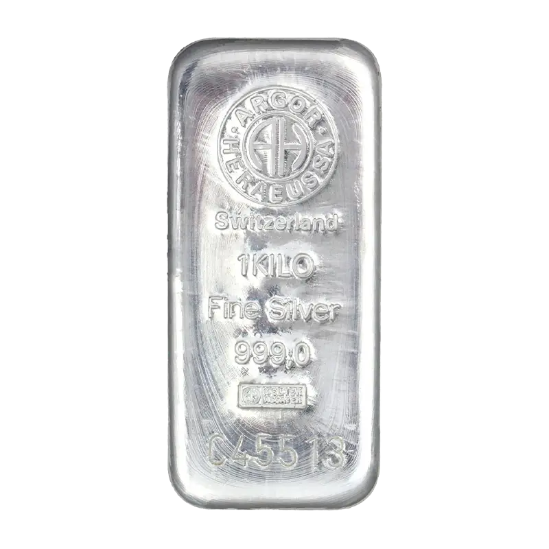 Silberbarren - 1 kg .999 ARGOR-HERAEUS