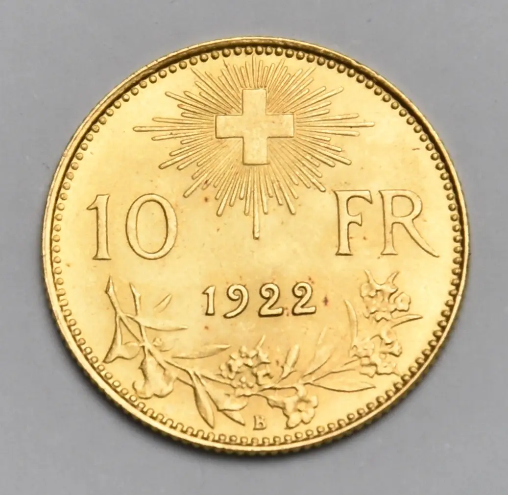 Vreneli - Schweiz 10 Franken 3,226 g Goldmünze