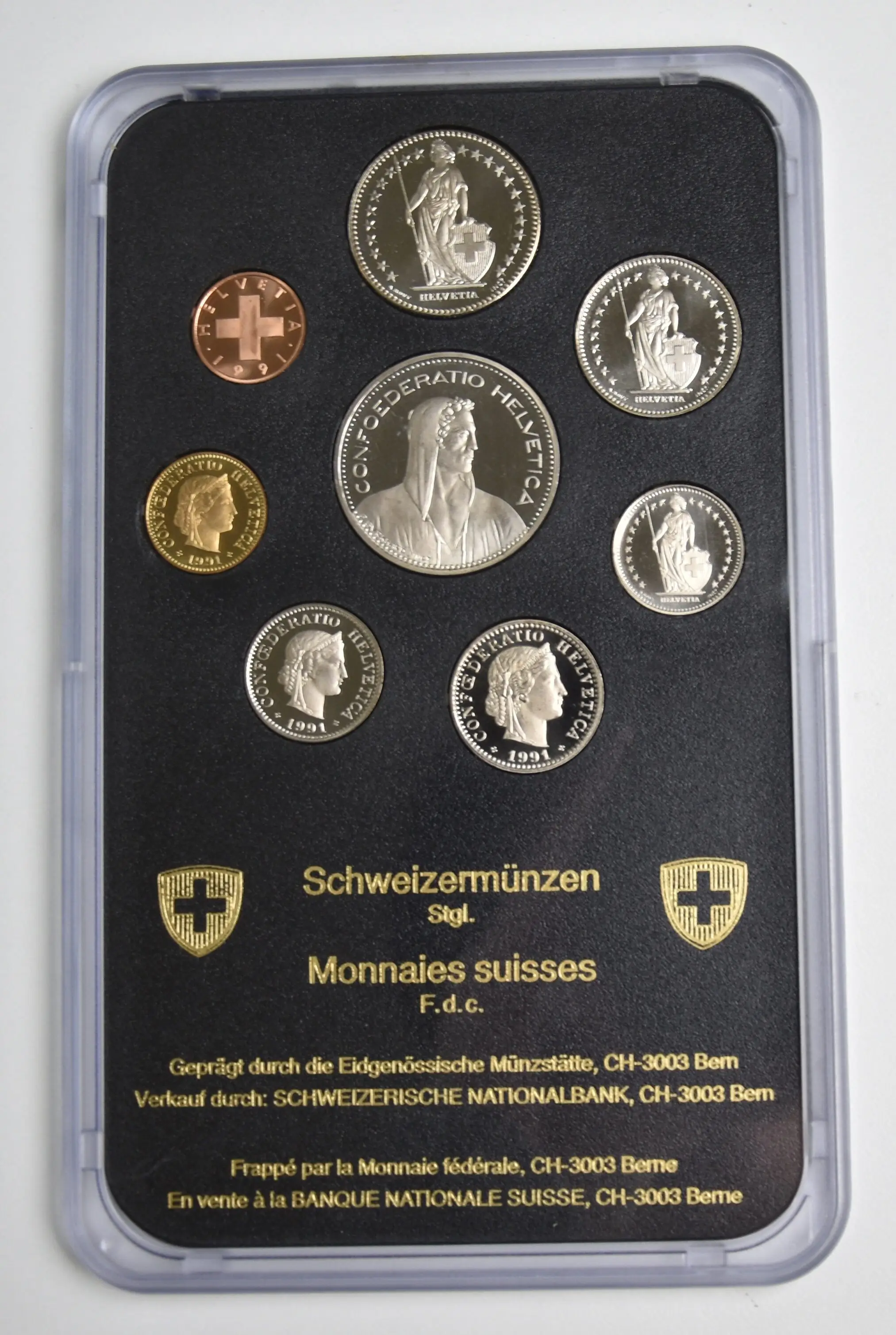 Switzerland coin set 1991 (uncirculated)