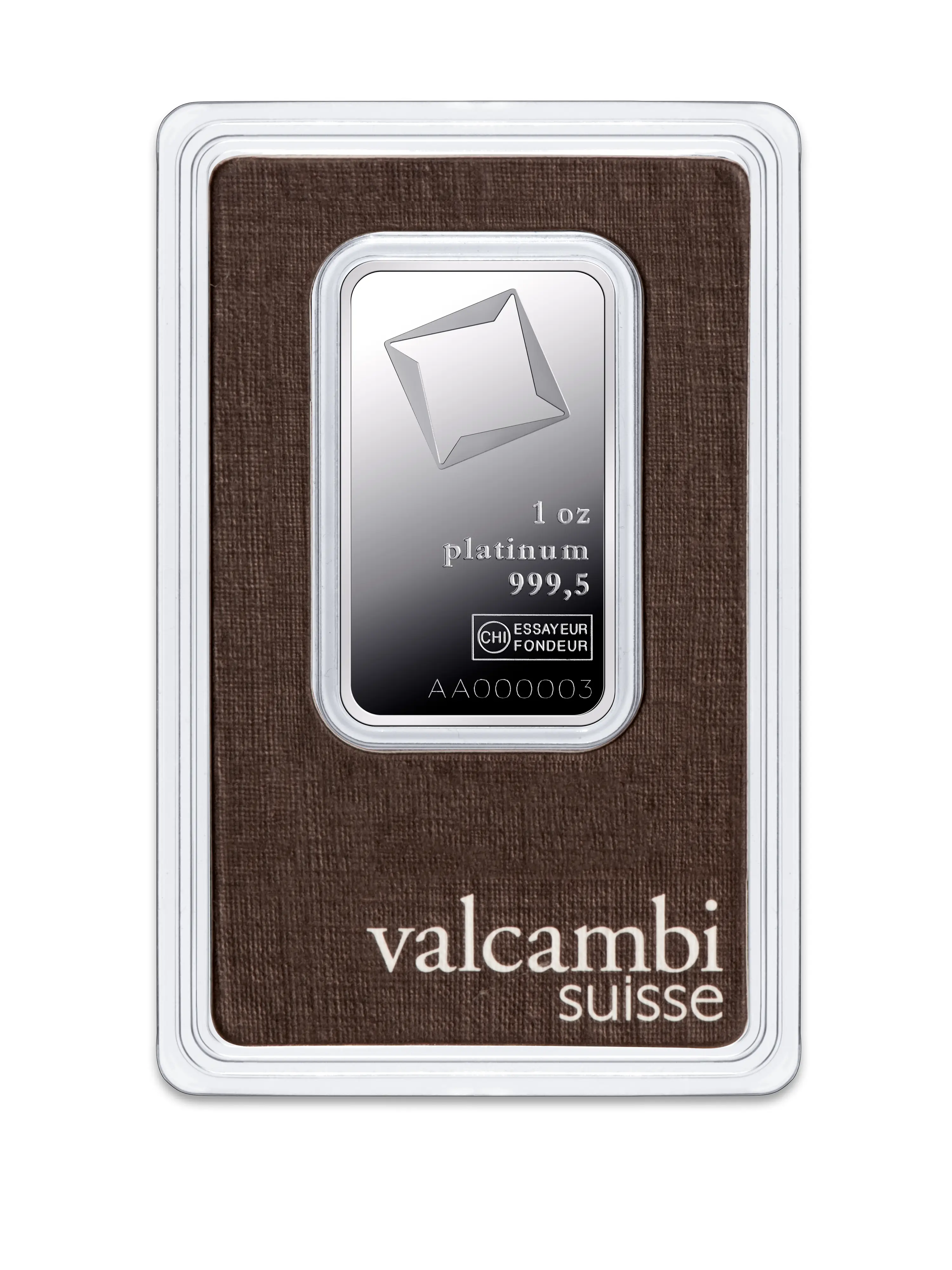 Platinbarren - 31,1 g .9995 VALCAMBI