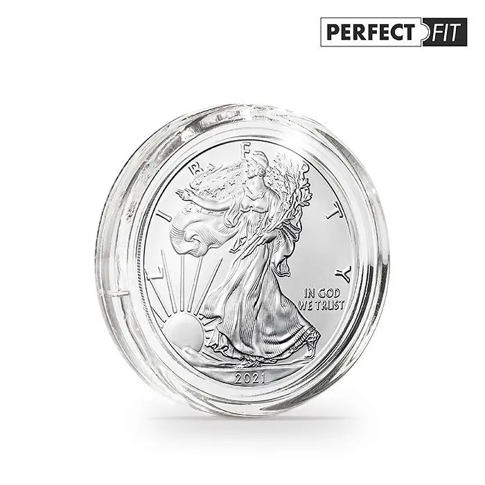 Münzkapsel Ø 40.6 mm für 1 Oz. Australien Känguru Silber oder 1 Oz. USA American Silber Eagle