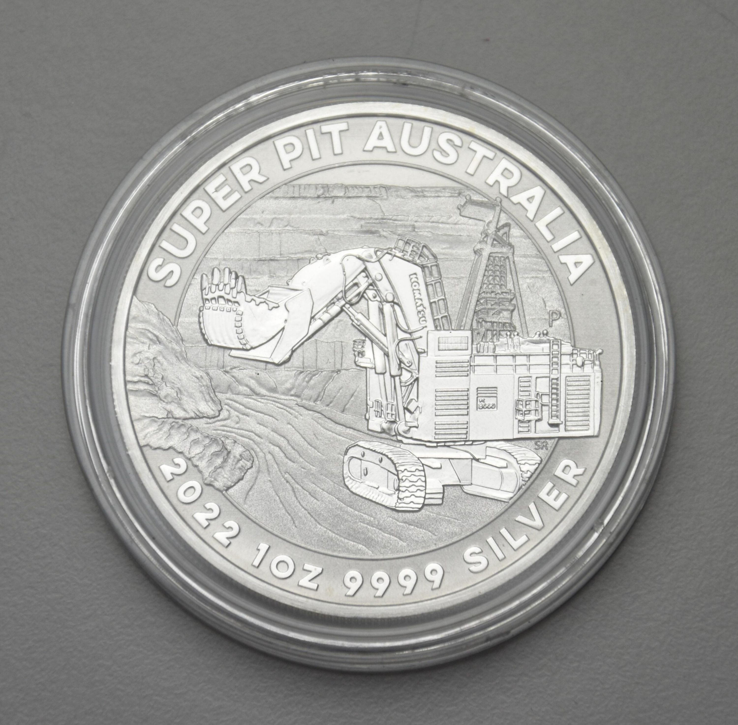 Australien 1 Dollar 2022 - 1 Unze Silbermünze "Super Pit"