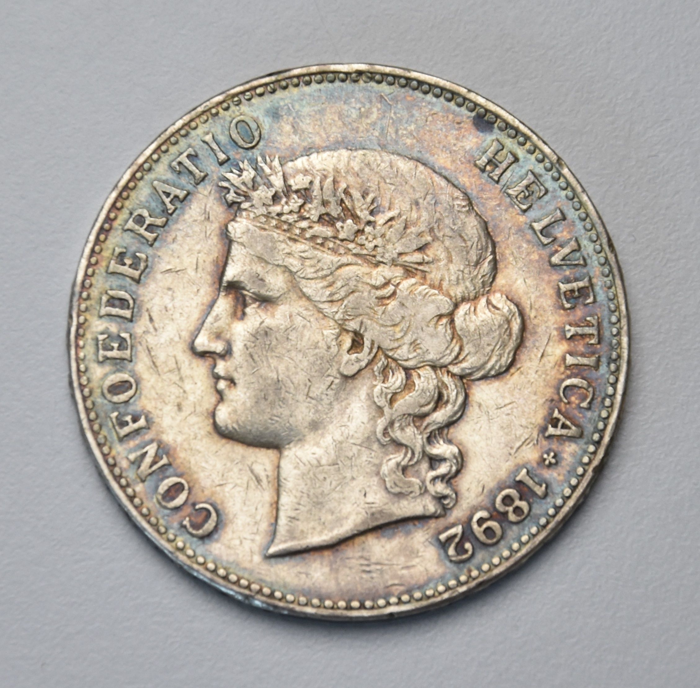 Schweiz 5 Franken - 1892 B (Helvetia)