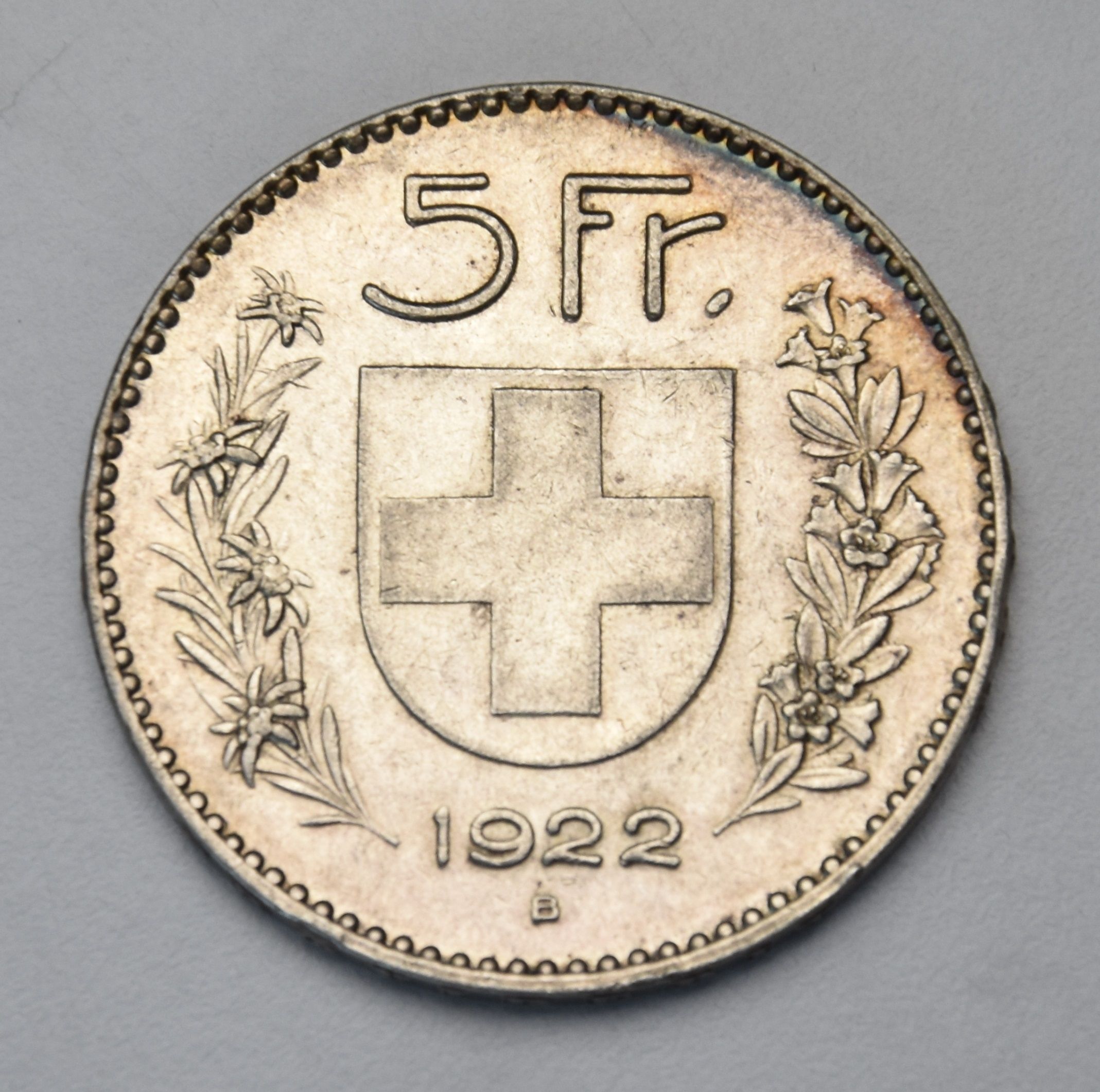 Schweiz 5 Franken - 1922 B (Alphirte)