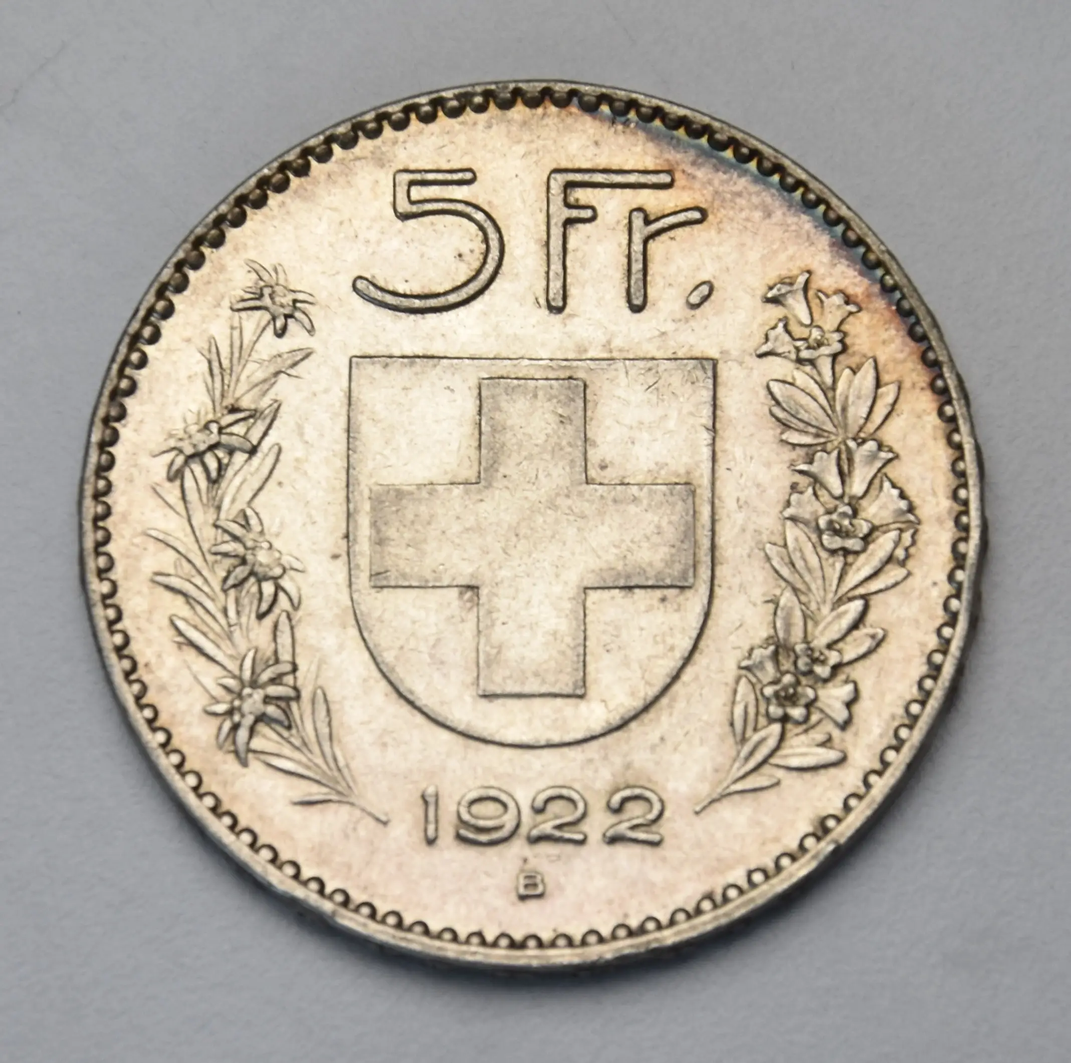 Schweiz 5 Franken - 1922 B (Alphirte)