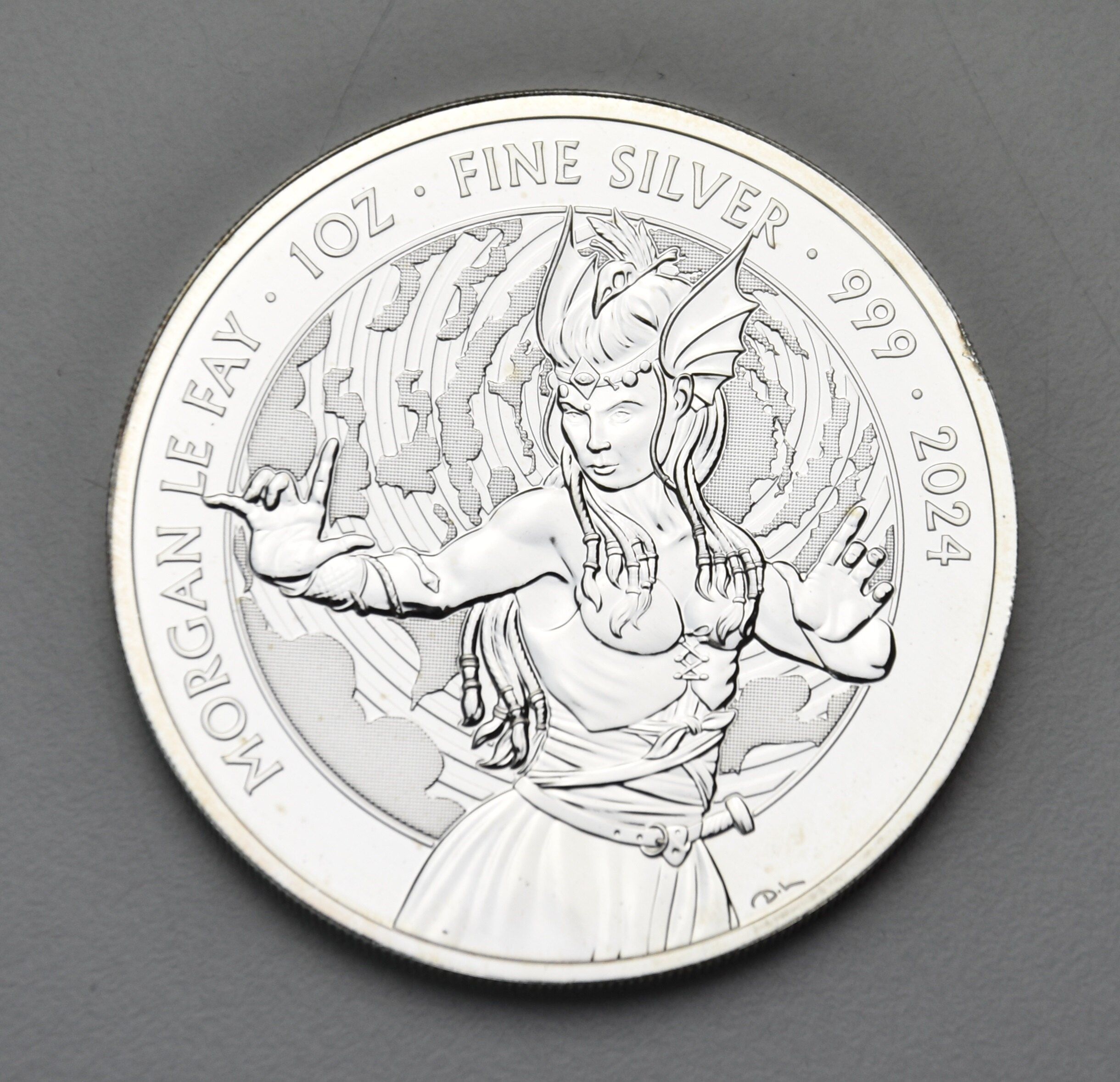 Grossbritannien 2 Pounds 2024 - 1 Unze Silbermünze "Morgan Le Fay"