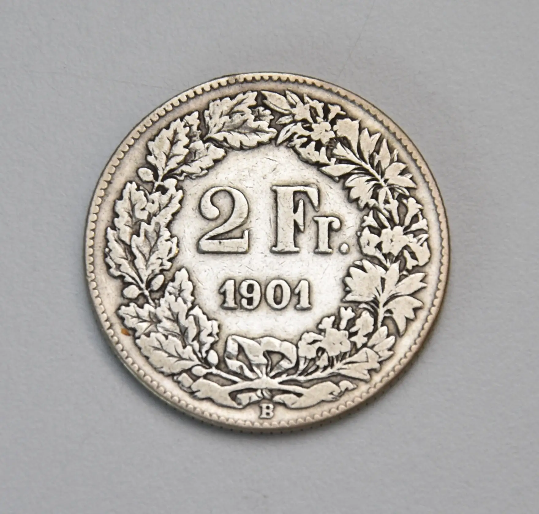 Schweiz 2 Franken - 1901 (stehende Helvetia)