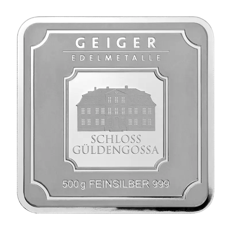 Silberbarren Geiger original - 500 g .999 quadratisch verschweißt *Sonderangebot*