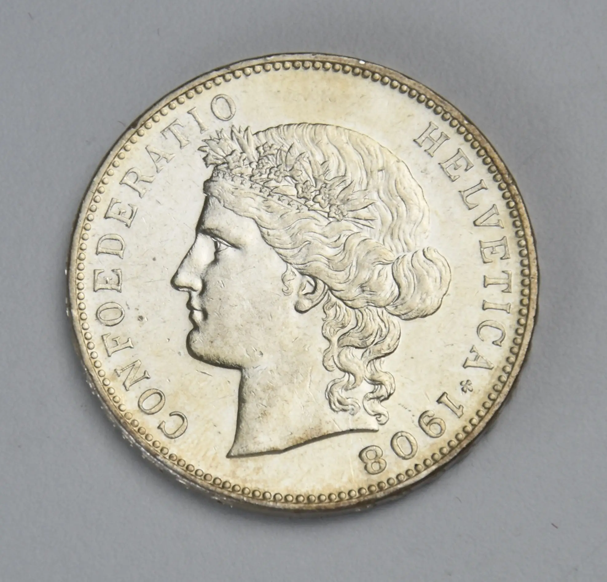 Schweiz 5 Franken - 1908 B (Helvetia)