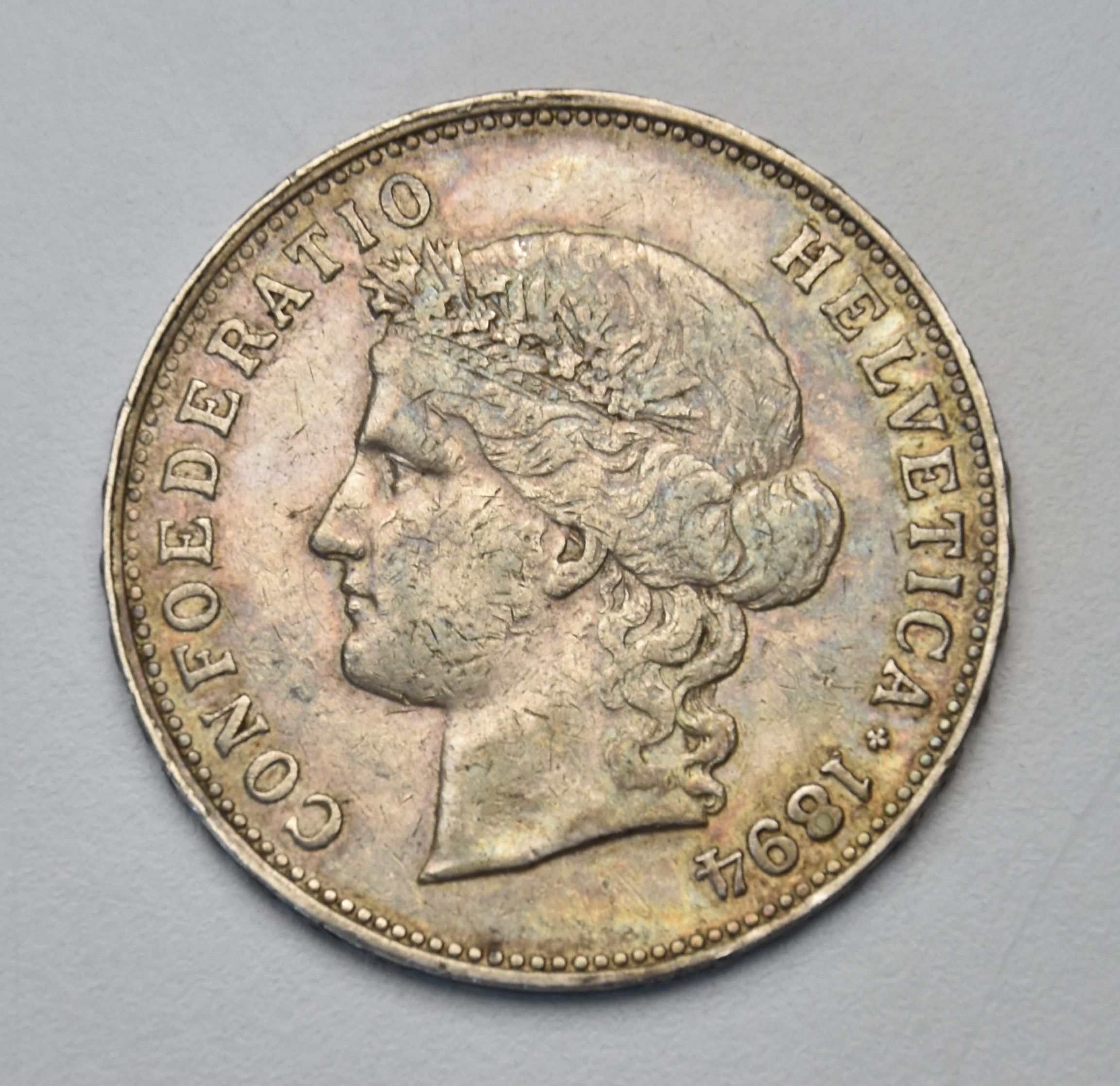 Schweiz 5 Franken - 1894 B (Helvetia)