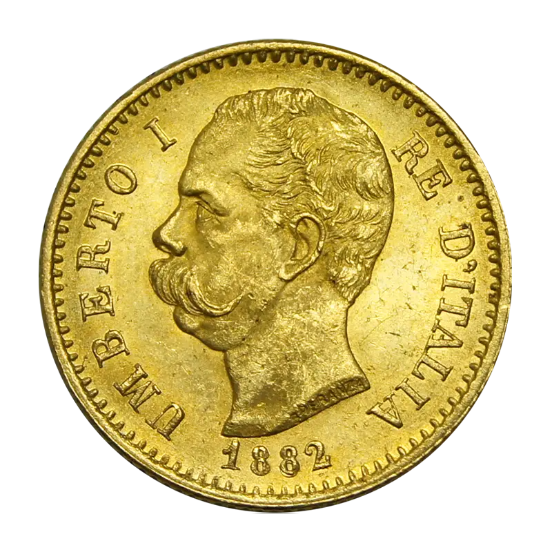 20 Lire Umberto I - Italien Goldmünze