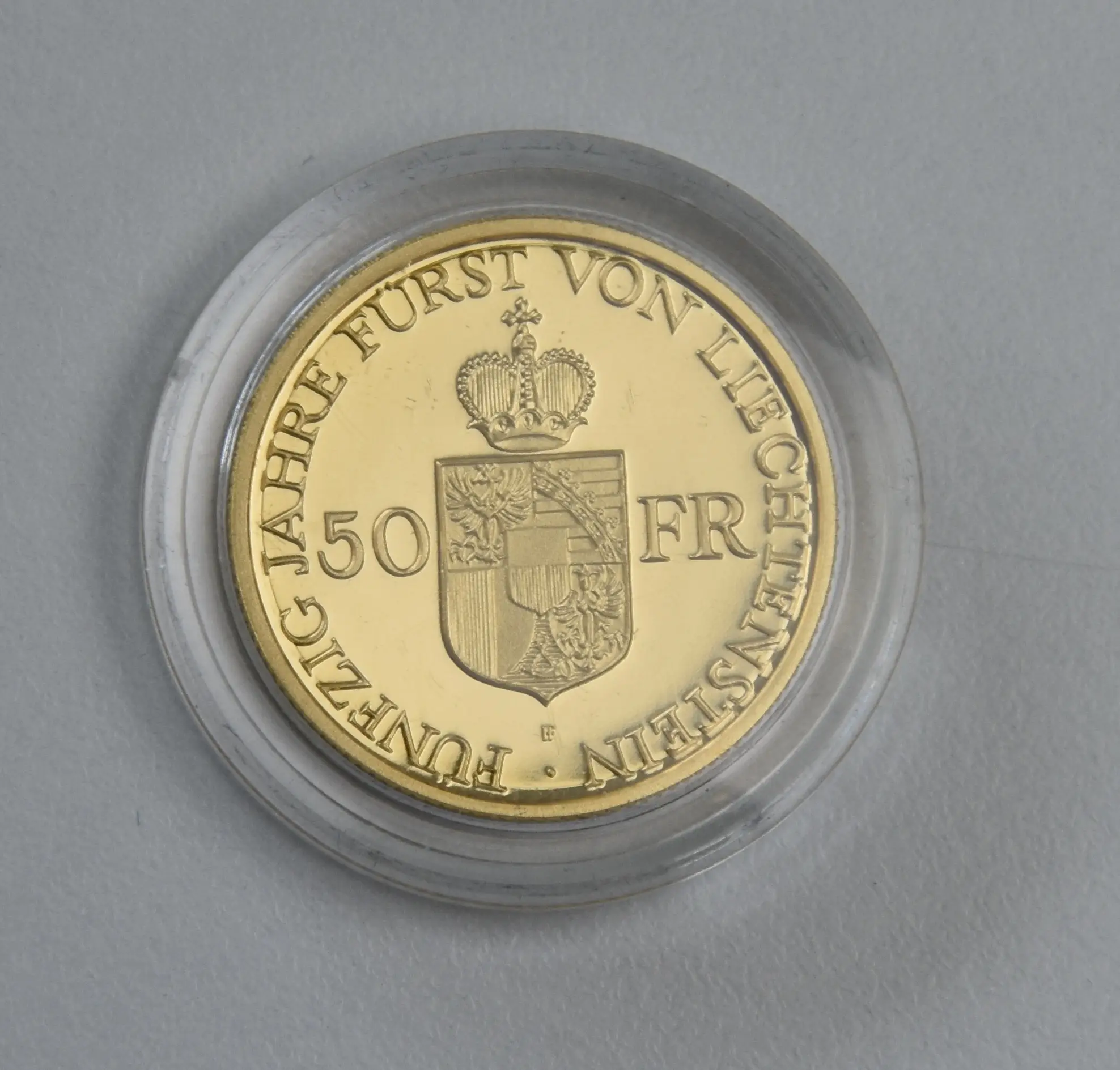 Liechtenstein 50 Franken 1988 - Franz Josef II - Goldmünze 10 g