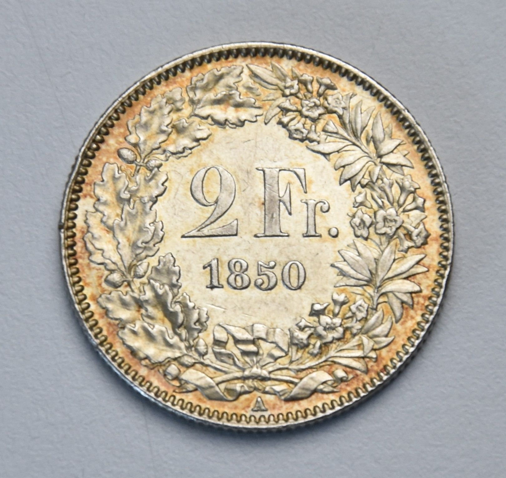 Schweiz 2 Franken - 1850 A (sitzende Helvetia)