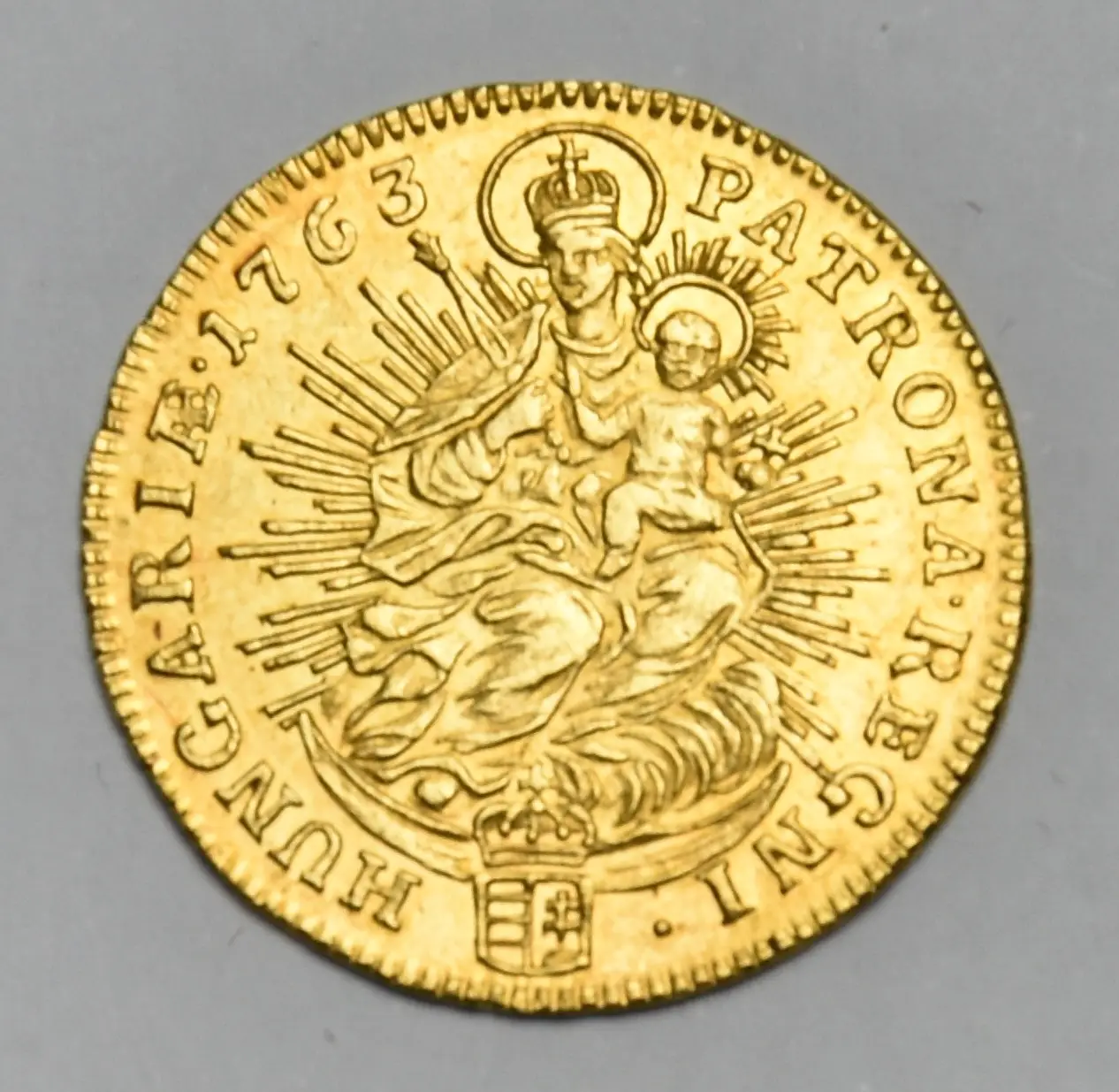 Ungarn Dukat 1763 K B (Kremnitz) Maria Theresia Goldmünze