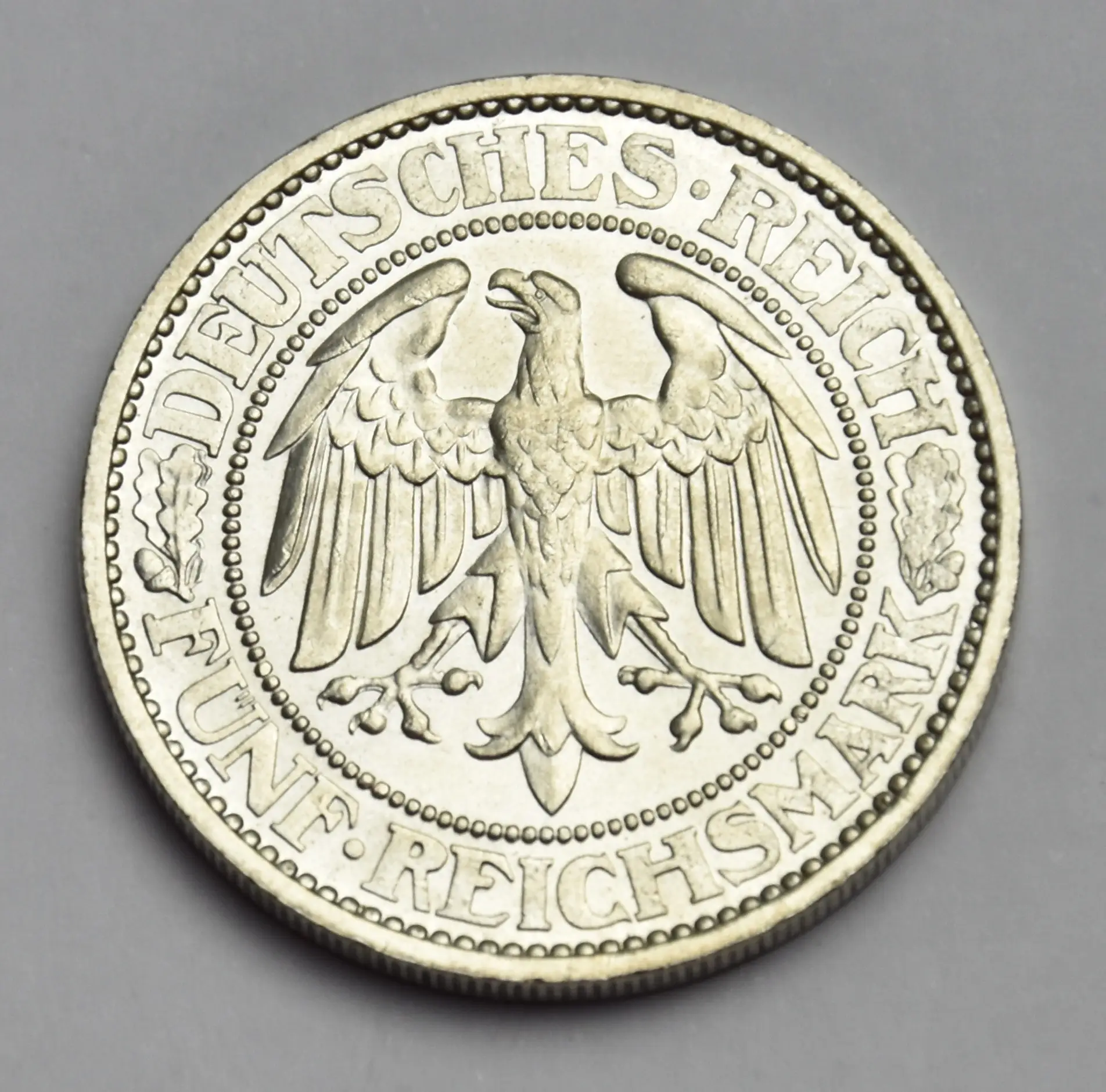 Deutschland 5 Reichsmark 1927 A Silbermünze "Eichbaum"