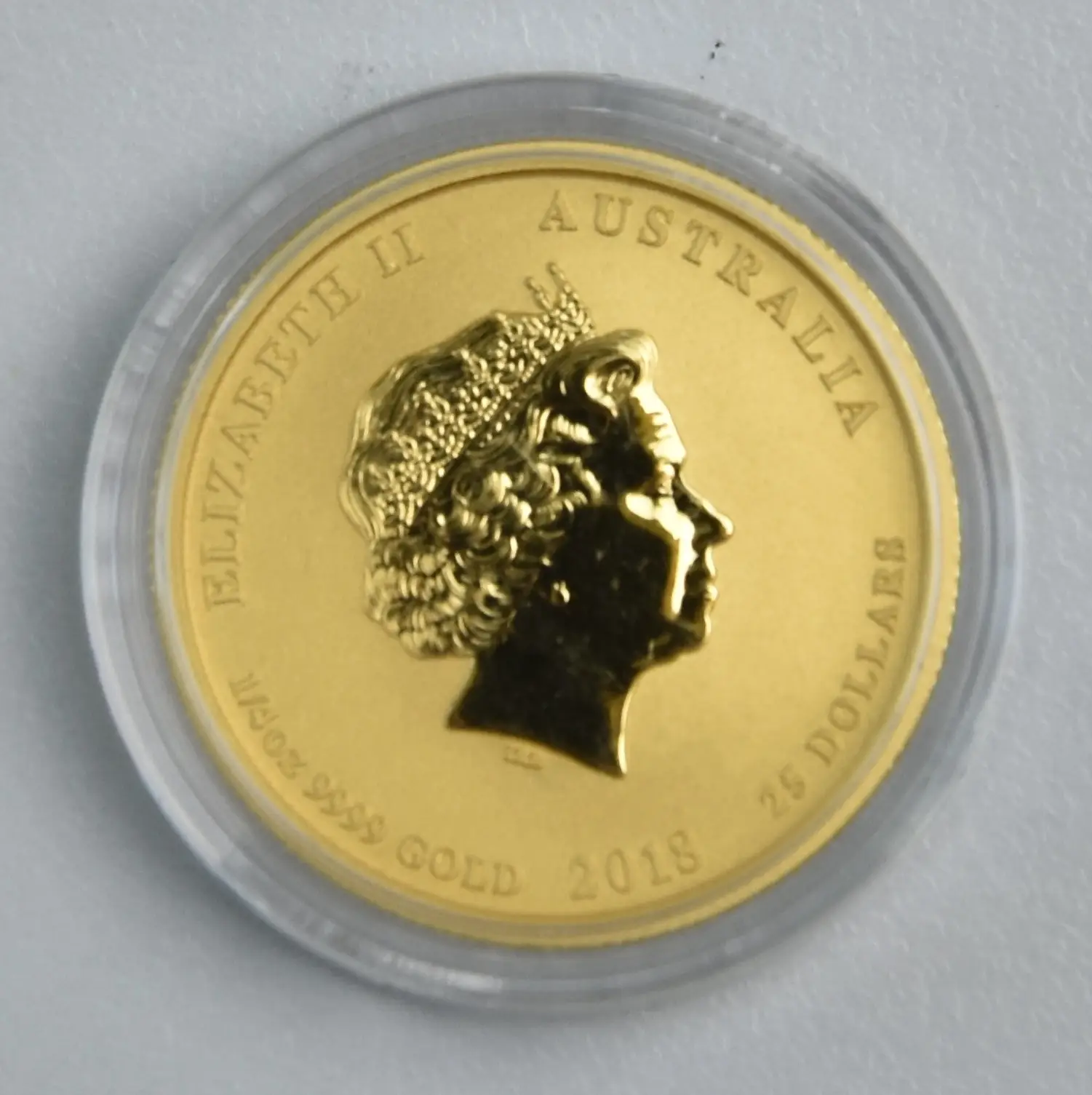 Lunar II "Hund" 2018 - Australien 1/4 oz Goldmünze
