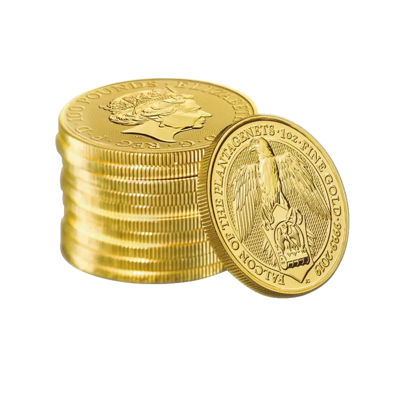 The Queens Beast "Der Falke der Plantagenets" 2019 - Vereinigtes Königreich 1 oz Goldmünze