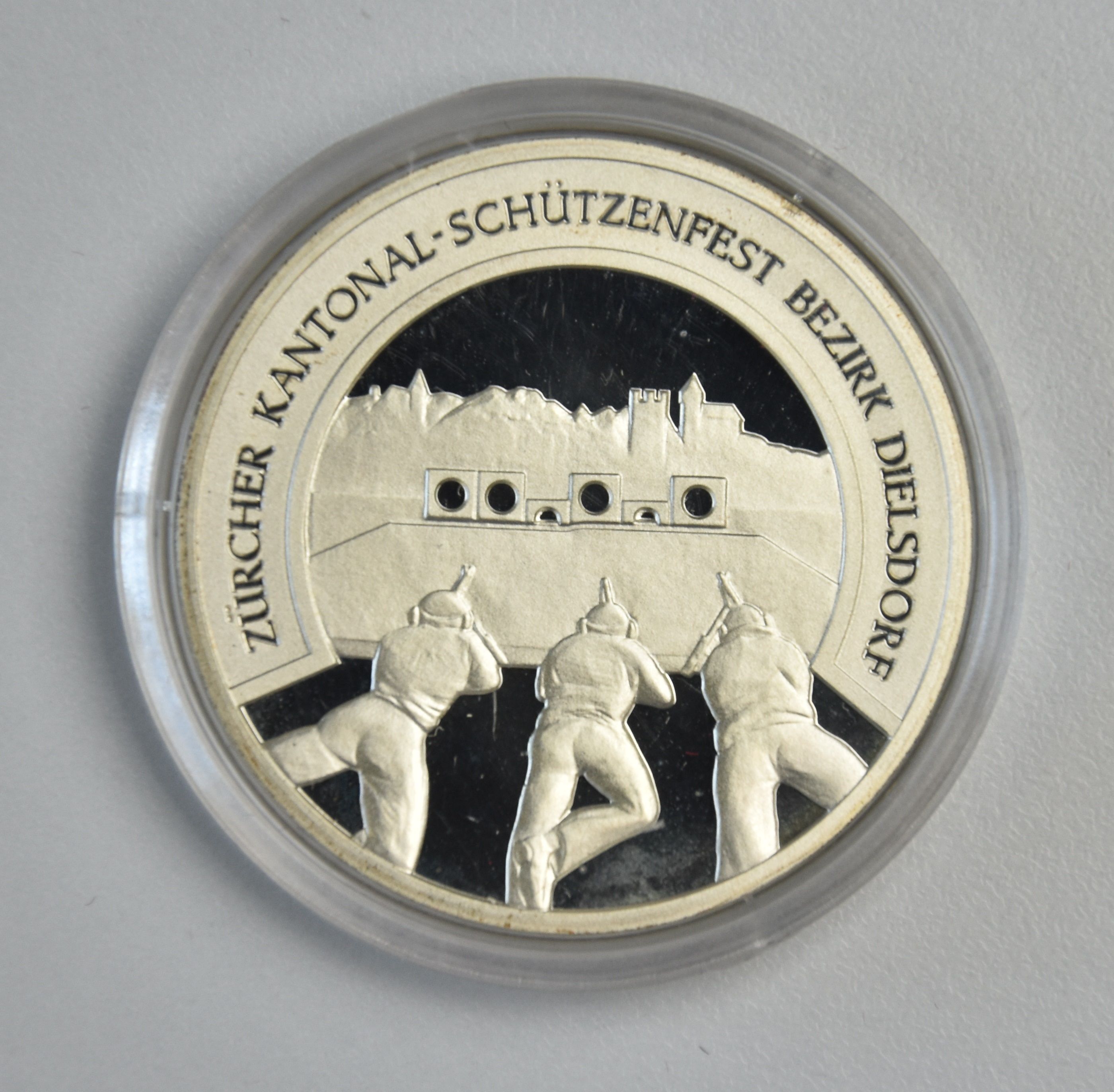 Schweiz Schützentaler 50 Franken 1992 Dielsdorf
