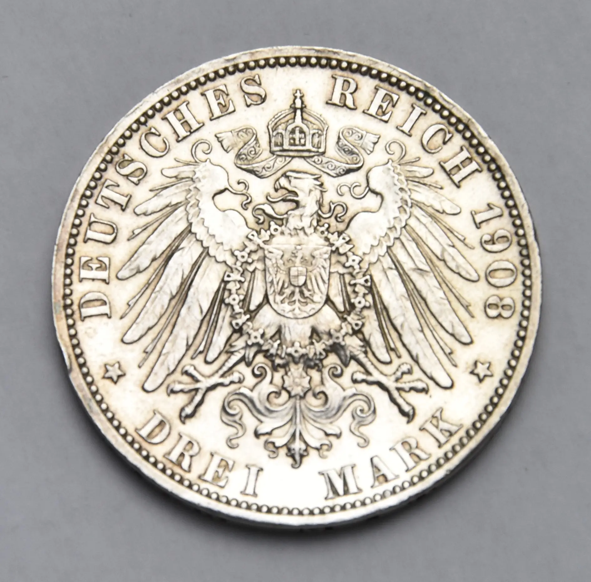 Deutschland Preussen 3 Mark 1908 A Wilhelm II Kaiser König (1888 - 1918)