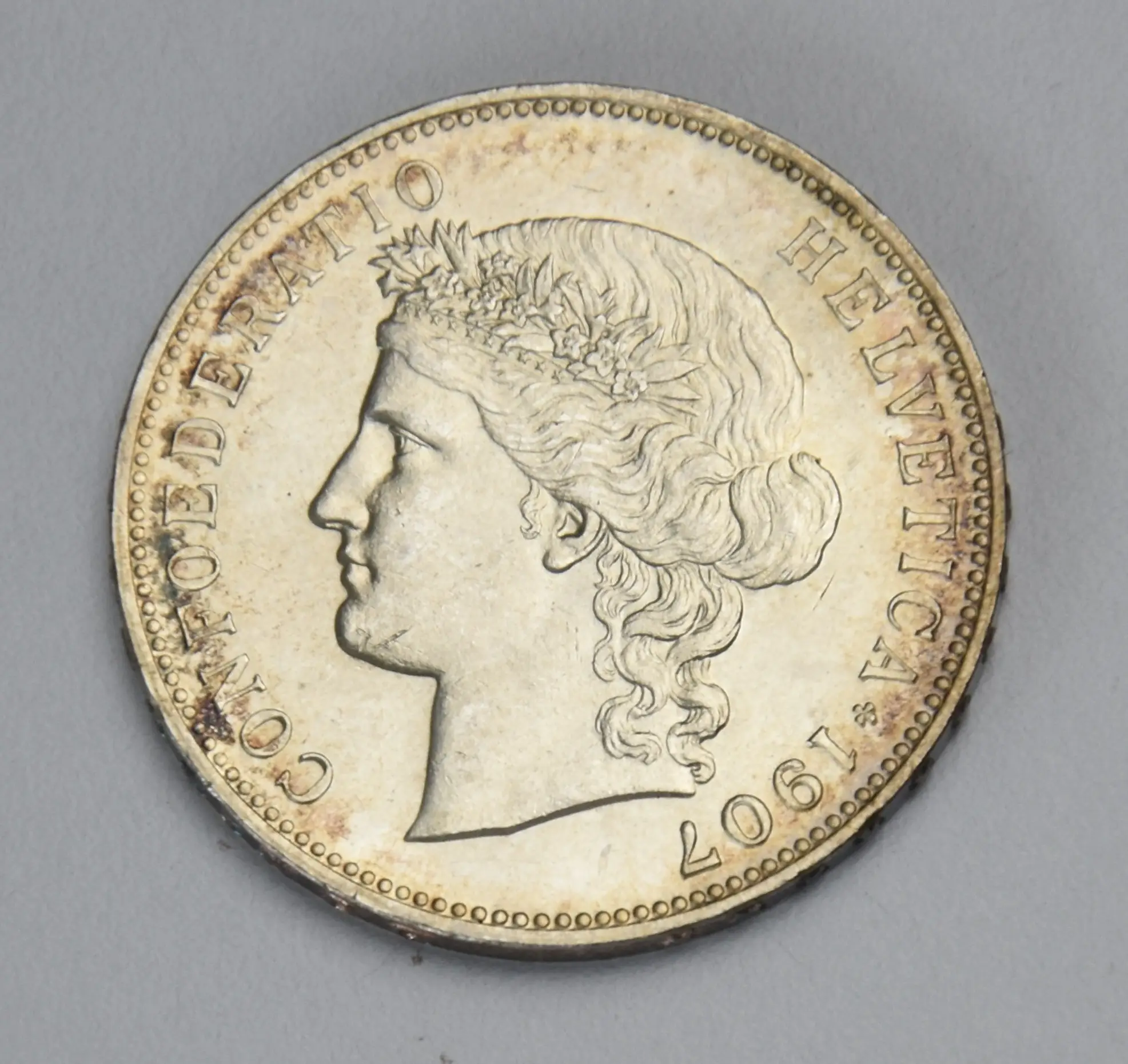 Schweiz 5 Franken - 1907 B (Helvetia)