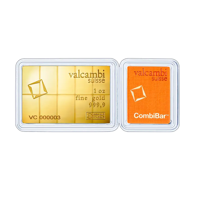 Combibar Barrentafel Gold - 10 x 1/10 oz .9999 VALCAMBI