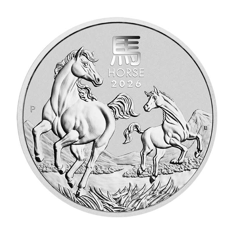 Lunar III "Pferd" 2026 - Australien 1 oz Silbermünze