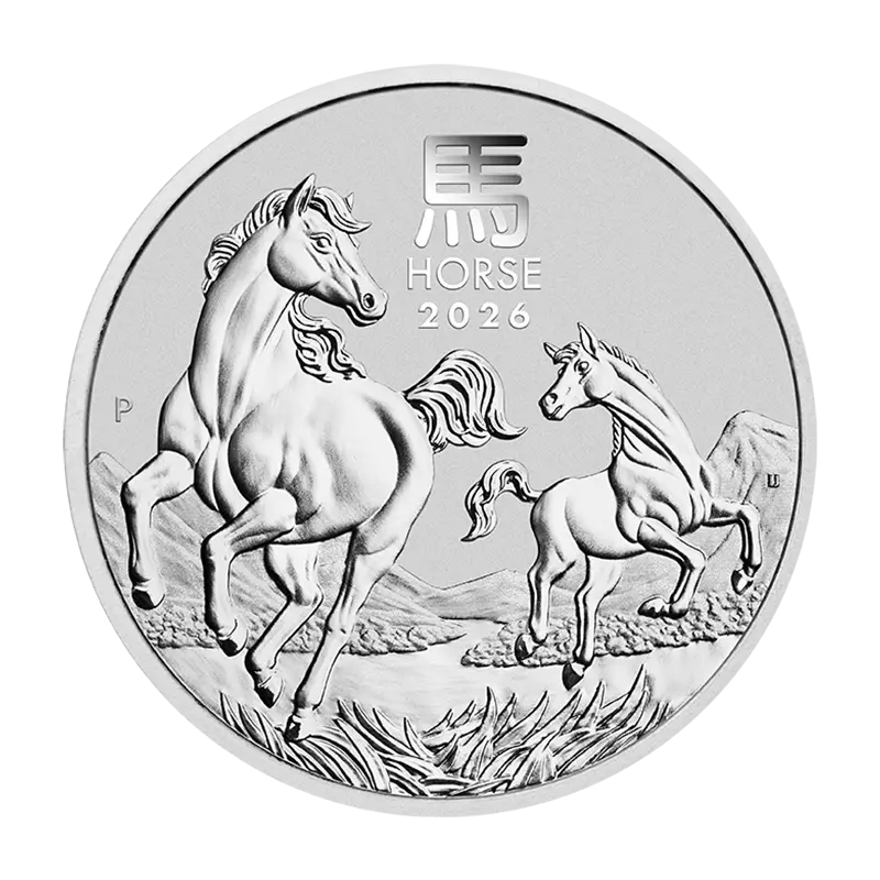 Lunar III "Pferd" 2026 - Australien 1 oz Silbermünze