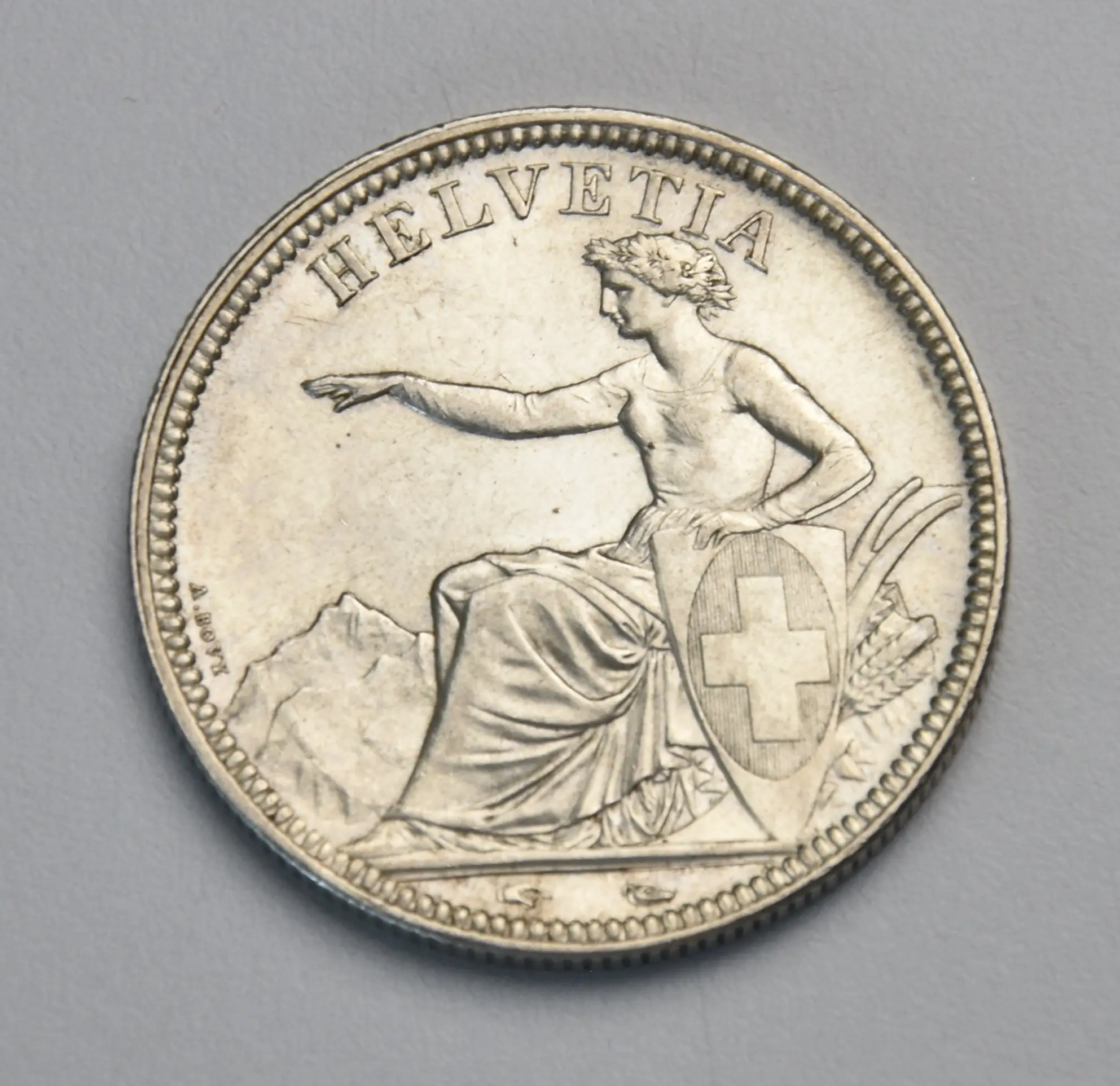 Schweiz 5 Franken - 1850 A (sitzende Helvetia)