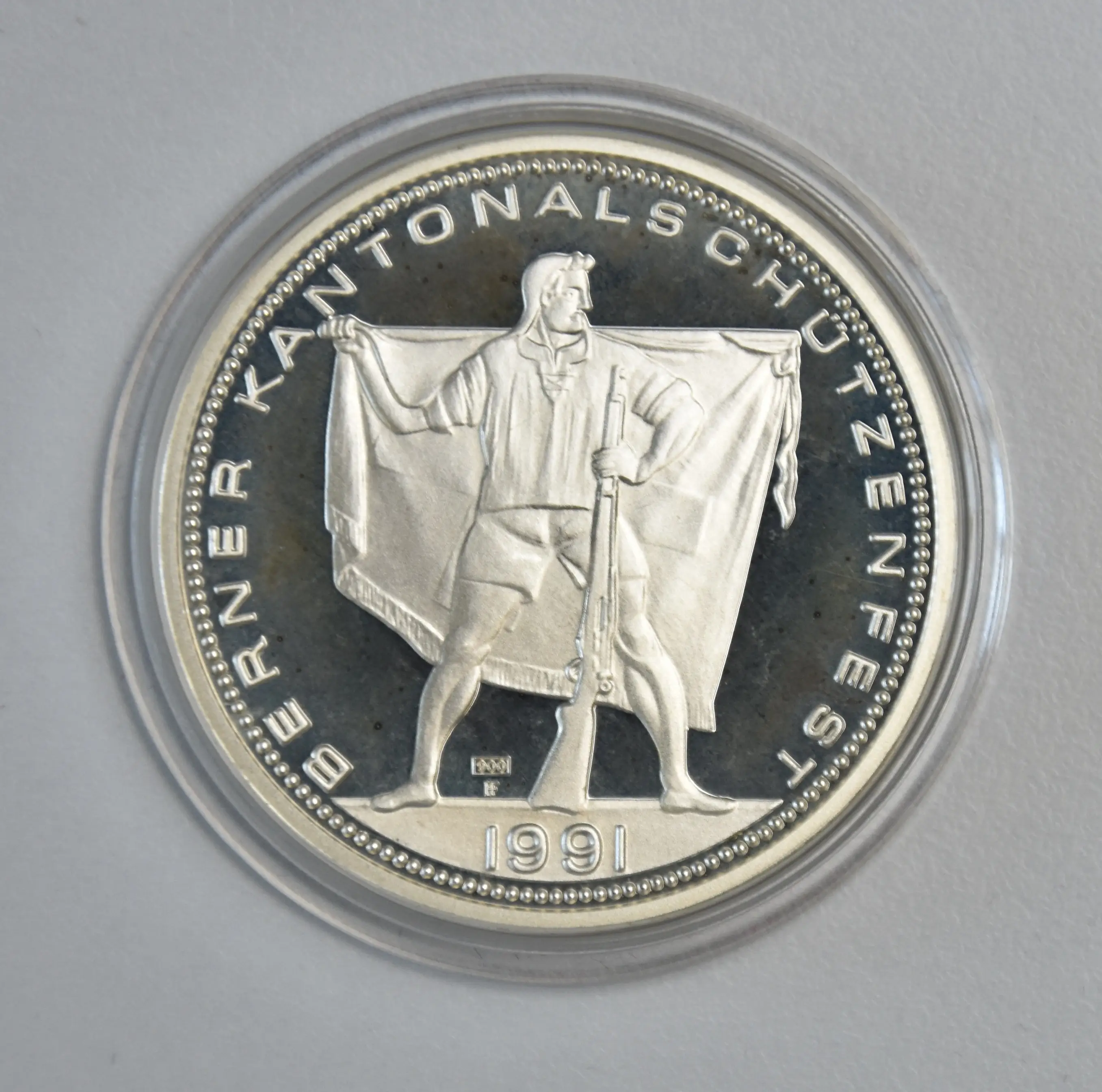 Schweiz Schützentaler 50 Franken 1991 Langenthal