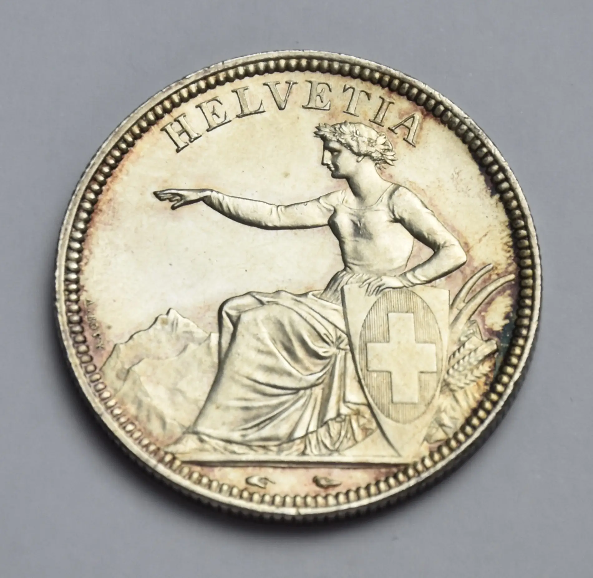 Schweiz 5 Franken - 1851 A (sitzende Helvetia)