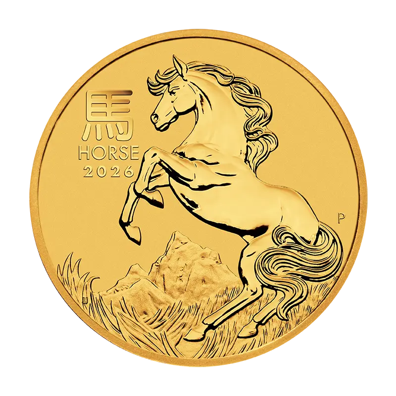 Lunar III "Pferd" 2026 - Australien 1 oz Goldmünze