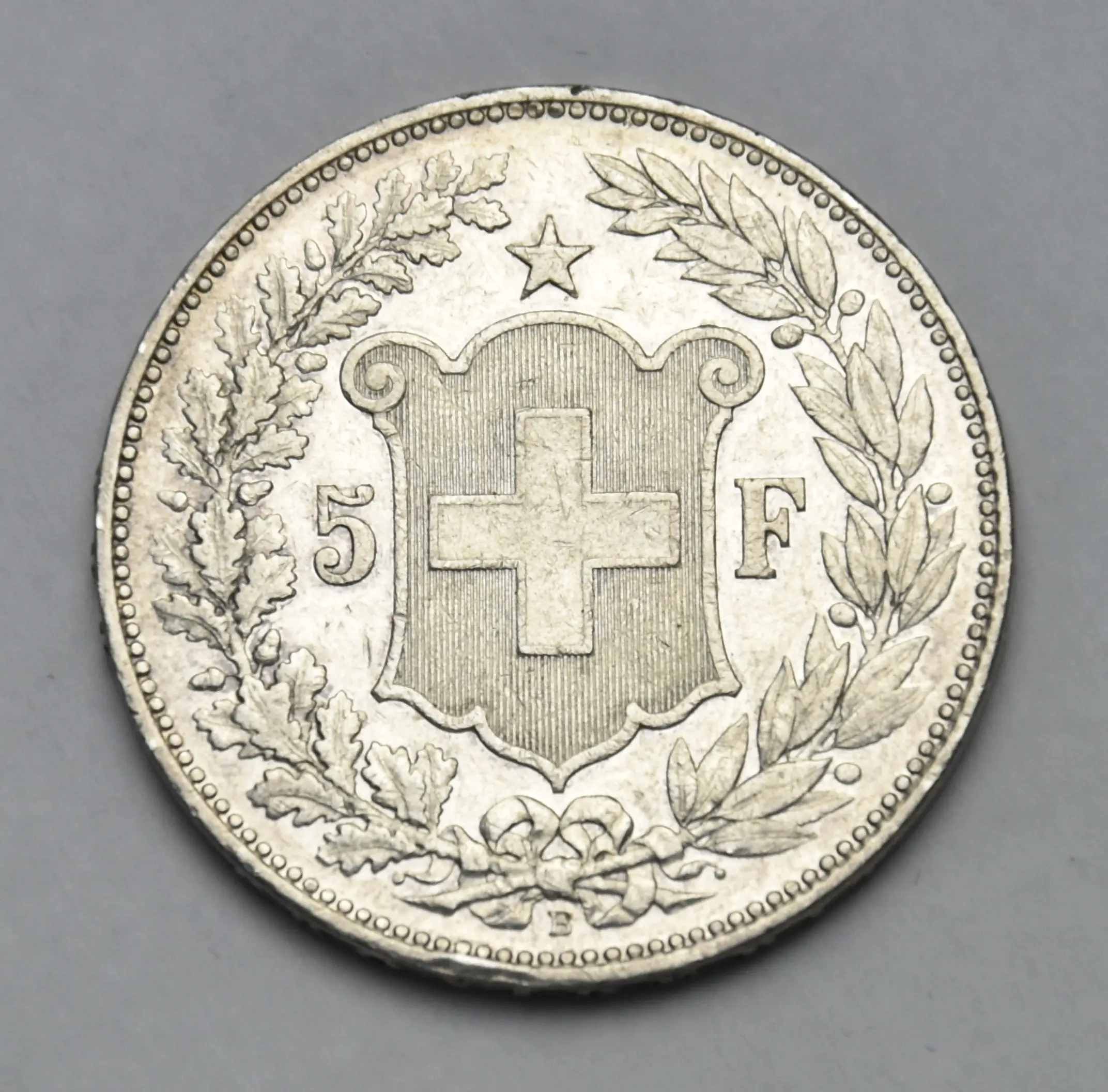 Switzerland 5 Franks 1907 B (Helvetia)