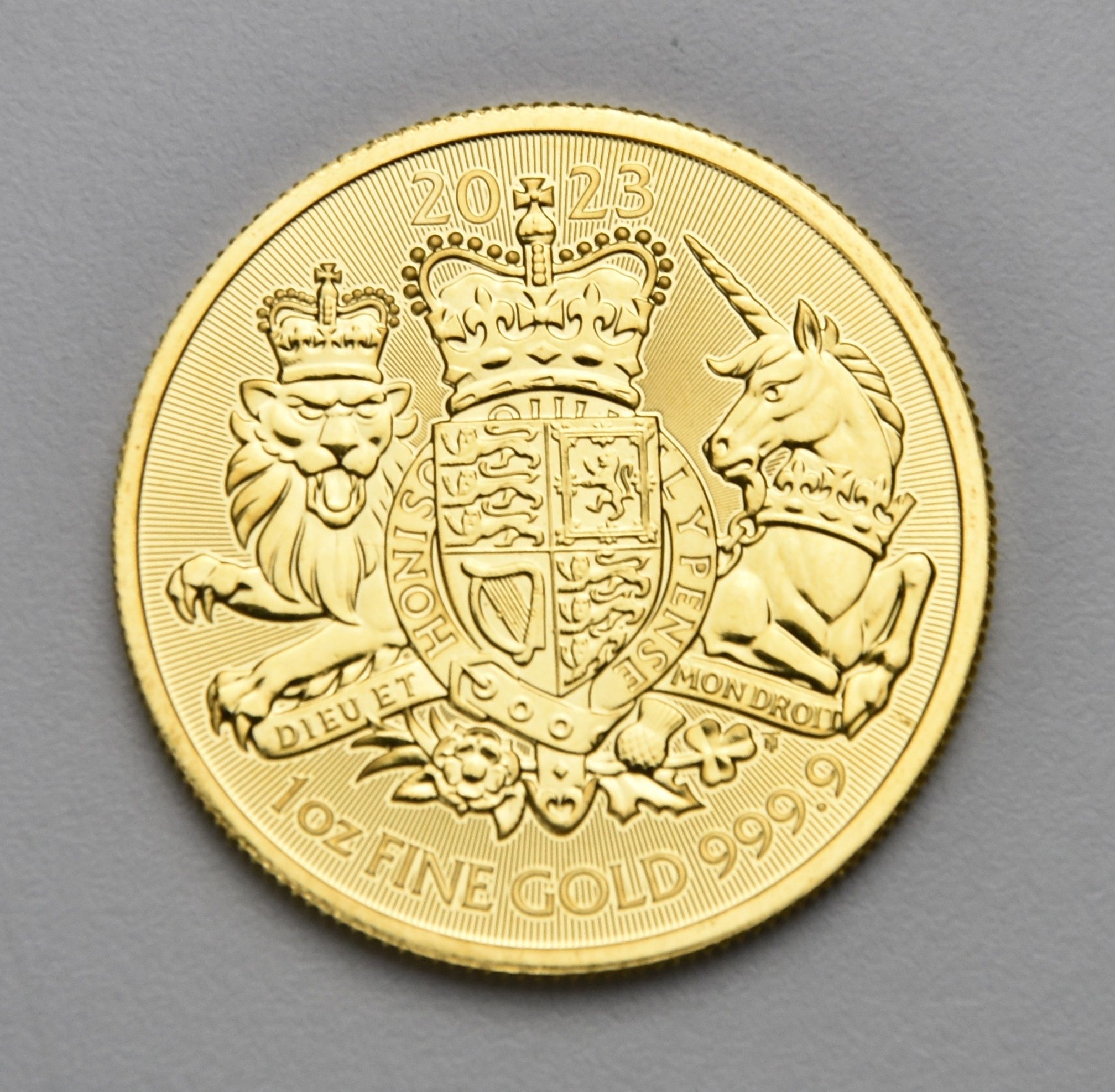 The Royal Arms 2023 - United Kingdom 1 oz goldcoin The Royal Arms 2023 - United Kingdom 1 oz goldcoin