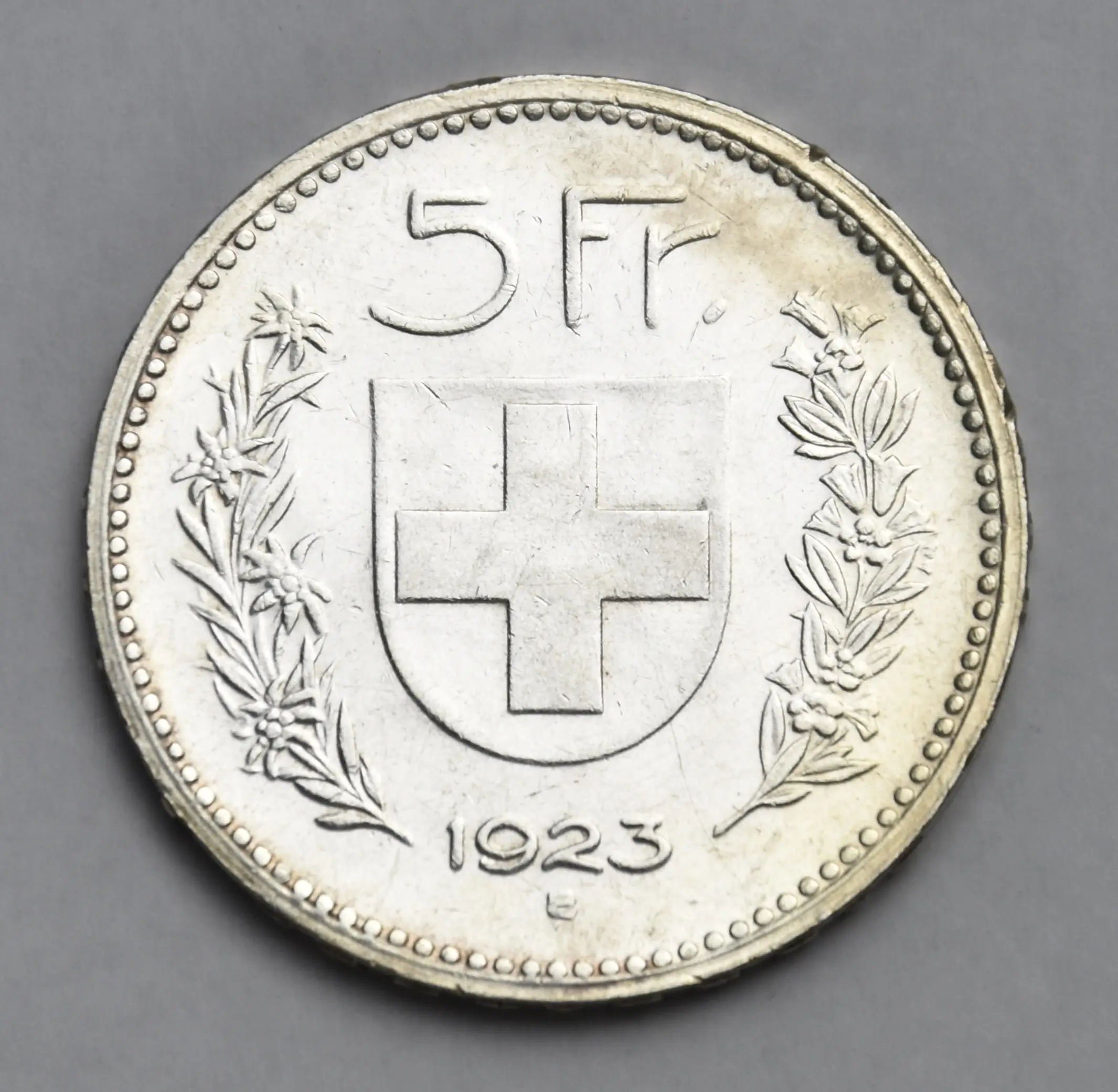 Switzerland 5 Franks 1923 B (Alpine shepherd)