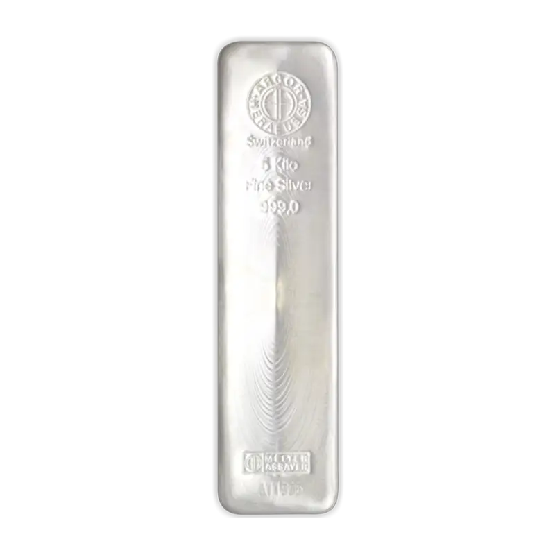 Silberbarren - 5 kg .999 ARGOR-HERAEUS