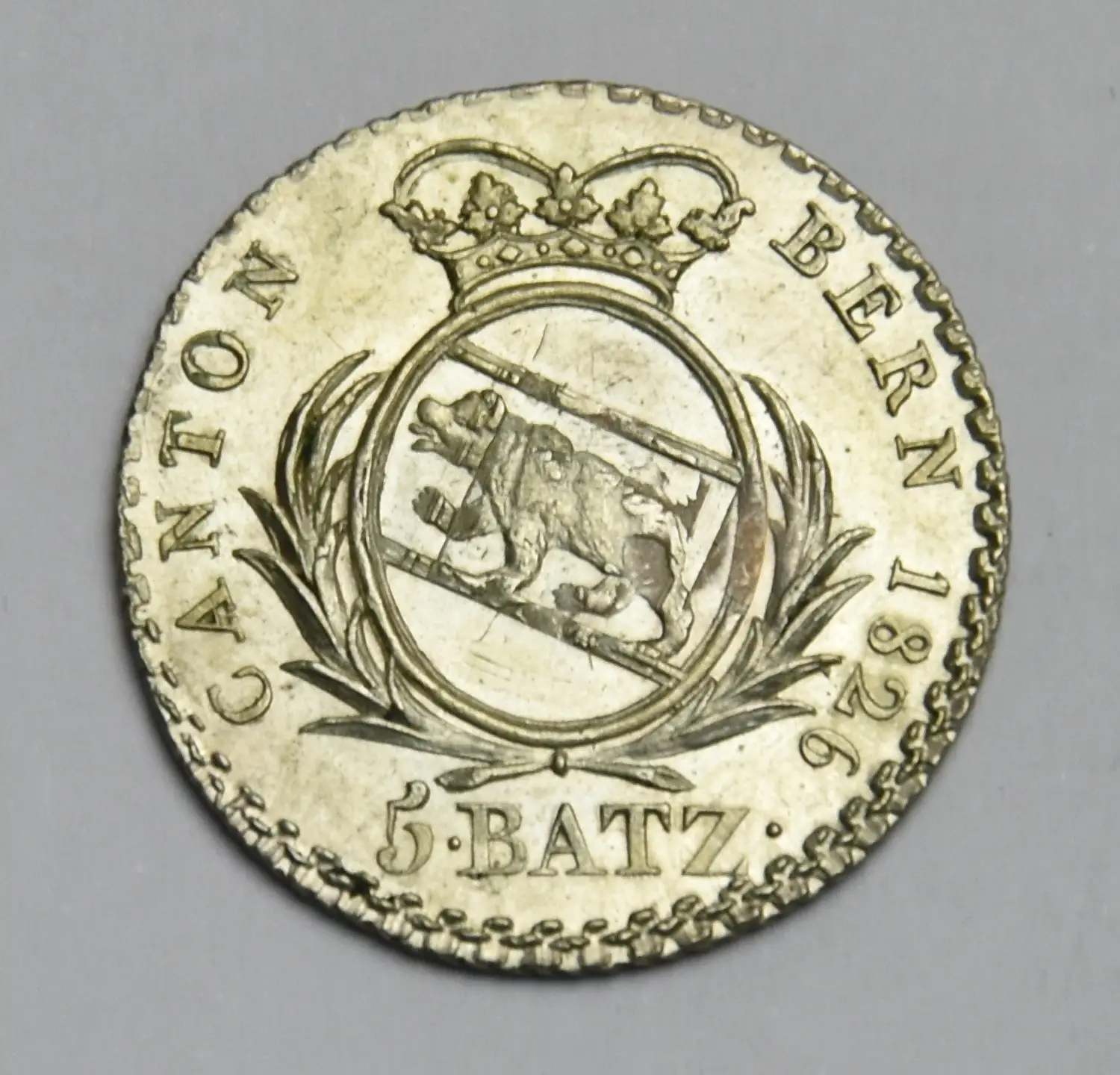 Schweiz Kanton Bern 5 Batzen 1826 (Silbermünze)