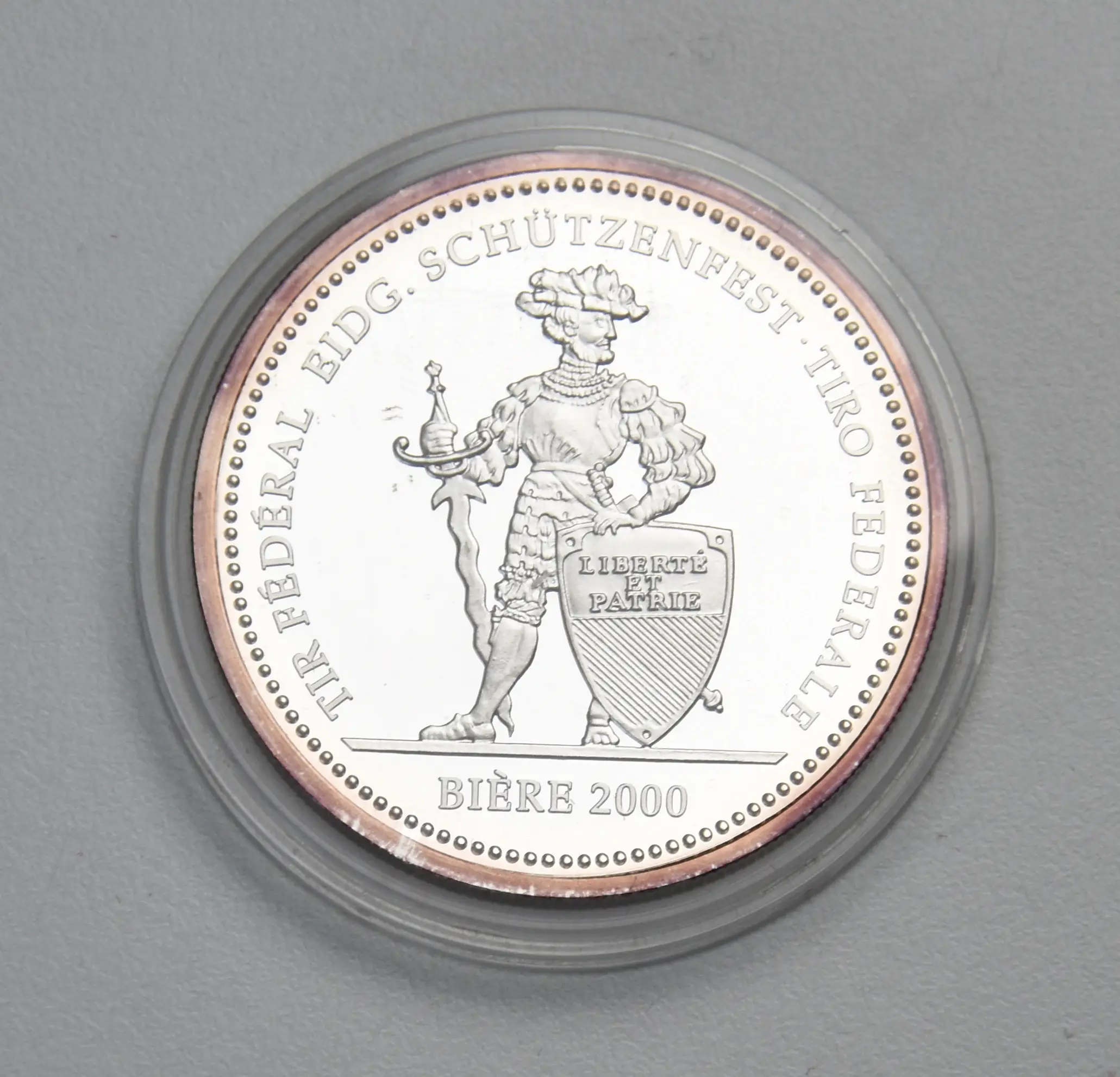 Schweiz Schützentaler 50 Franken 2000 Bière