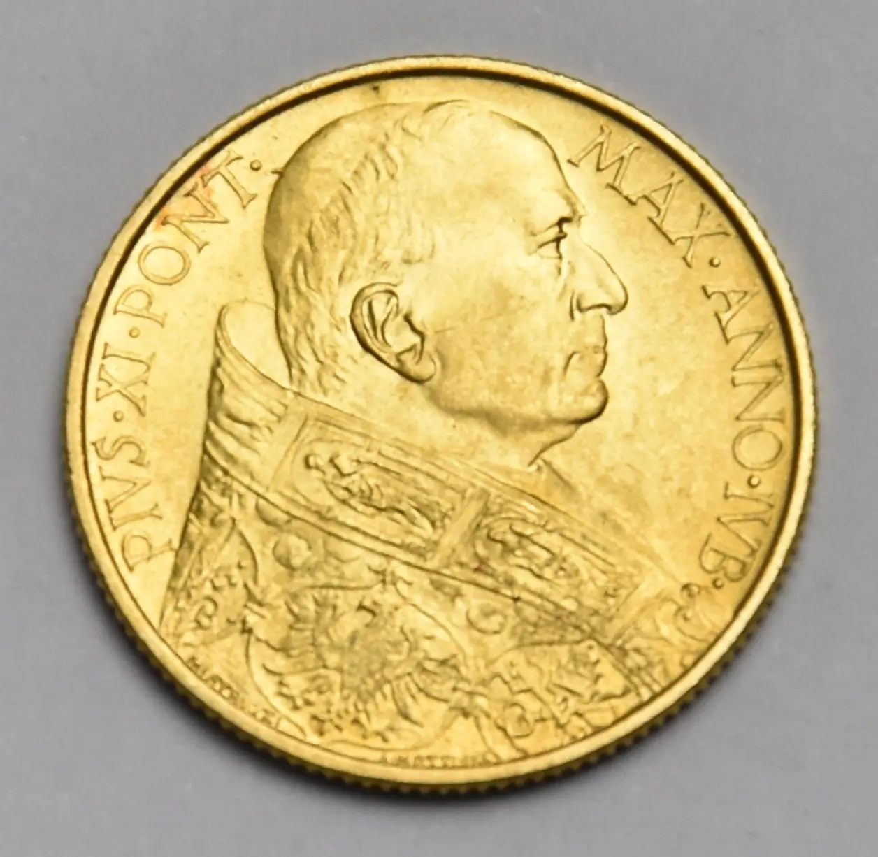 Vatikan 100 Lire 1933/1934 R Papst Pius XI Goldmünze