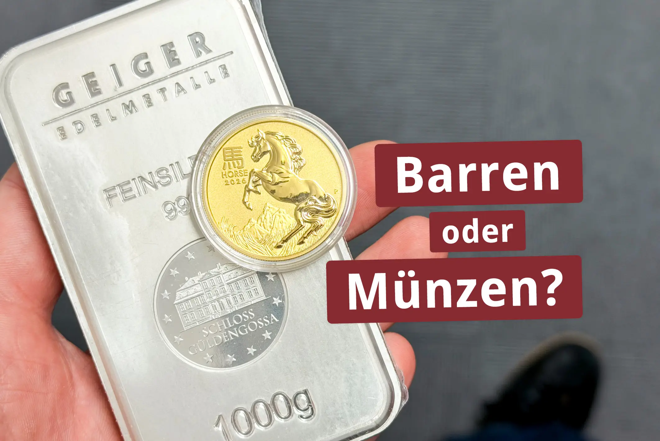 Barren oder Münzen kaufen?