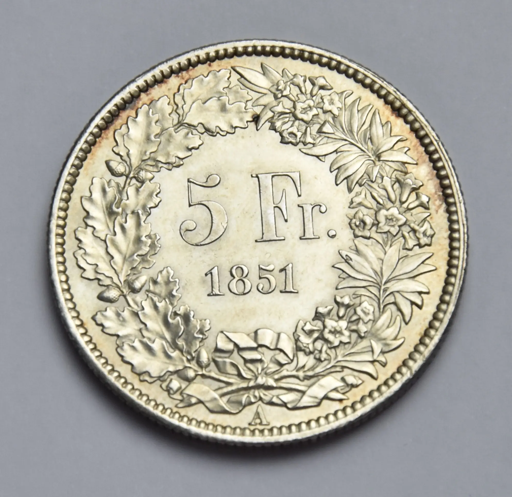 Schweiz 5 Franken - 1851 A (sitzende Helvetia)