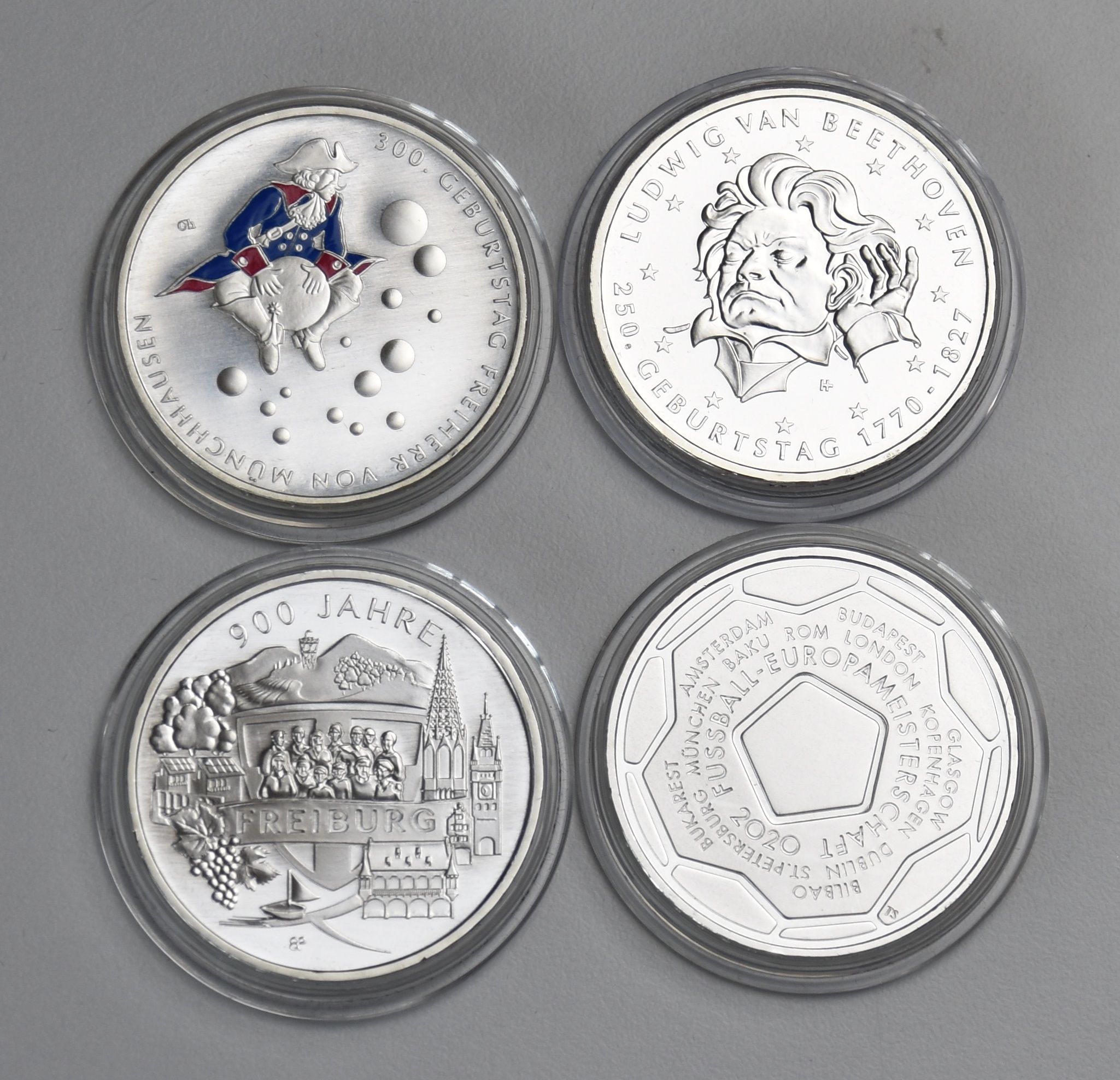 Deutschland 4 x 20 Euro 2020 Gedenkmünzen (Stempelglanz)