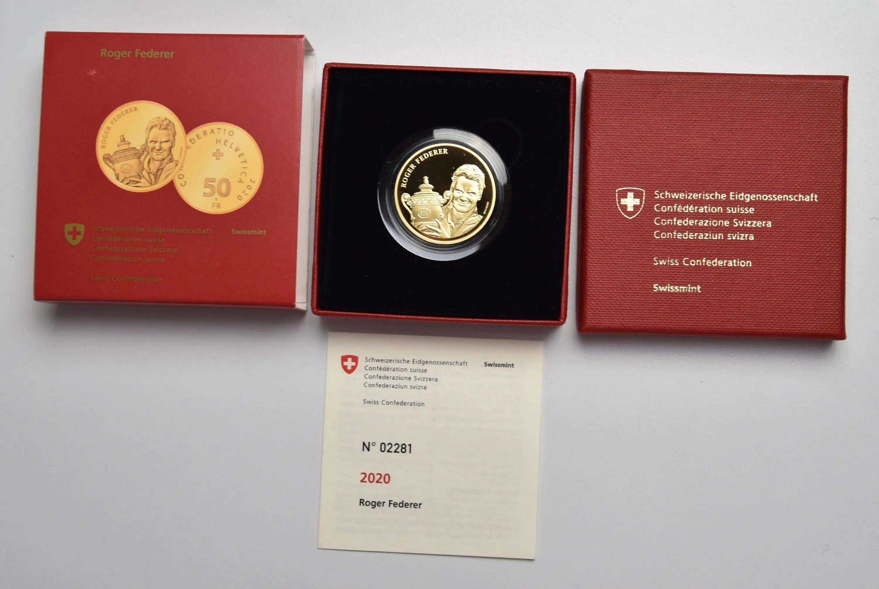 Schweiz 50 Franken 2020 Roger Federer